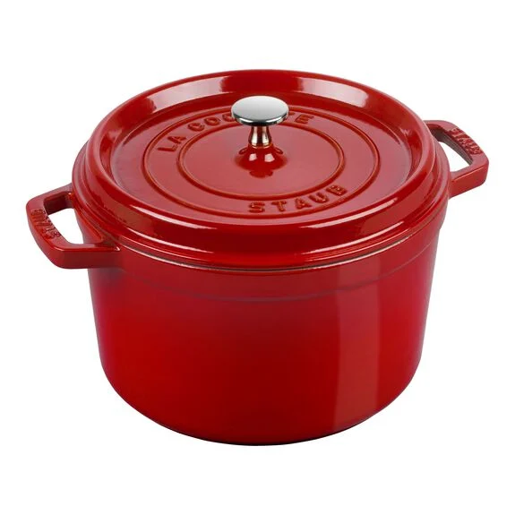 Staub Tall Cocotte, 5 qt, Cherry - Image 2