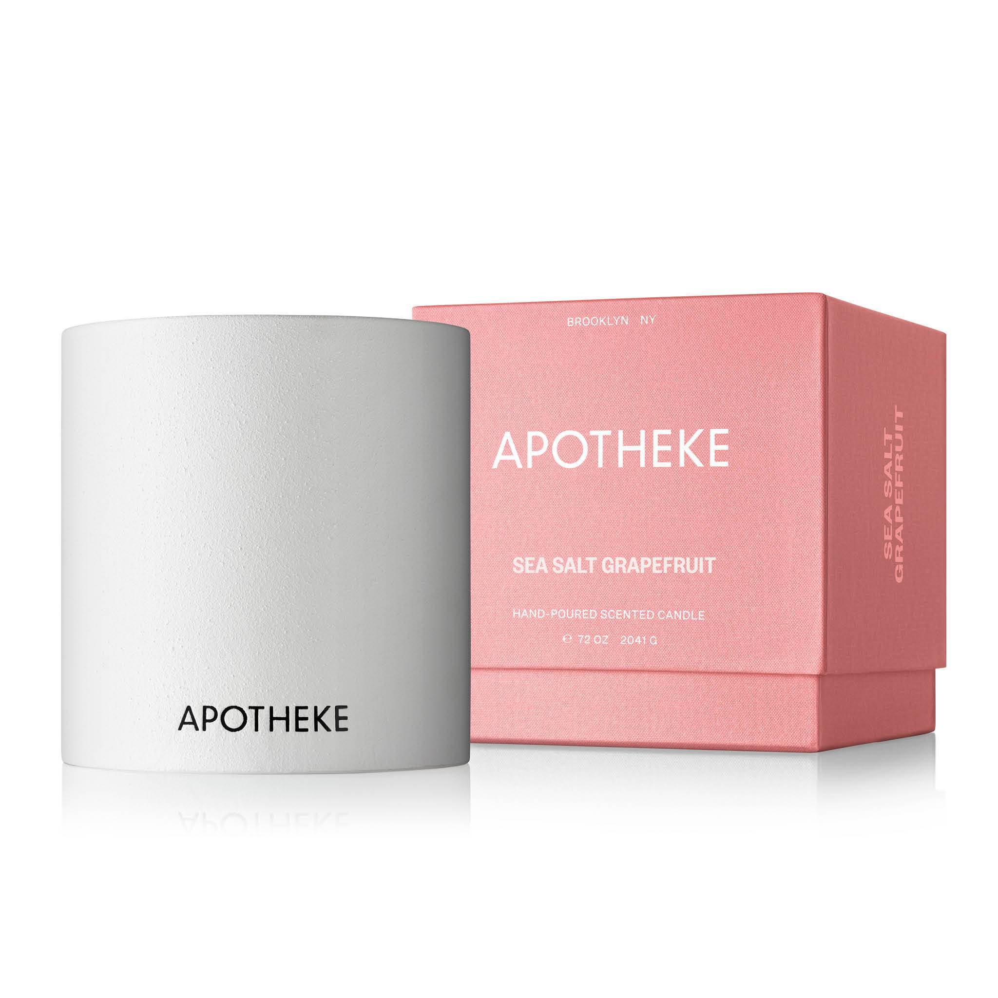 Apotheke Concrete 4-Wick Candle, Sea Salt Grapefruit - Image 10