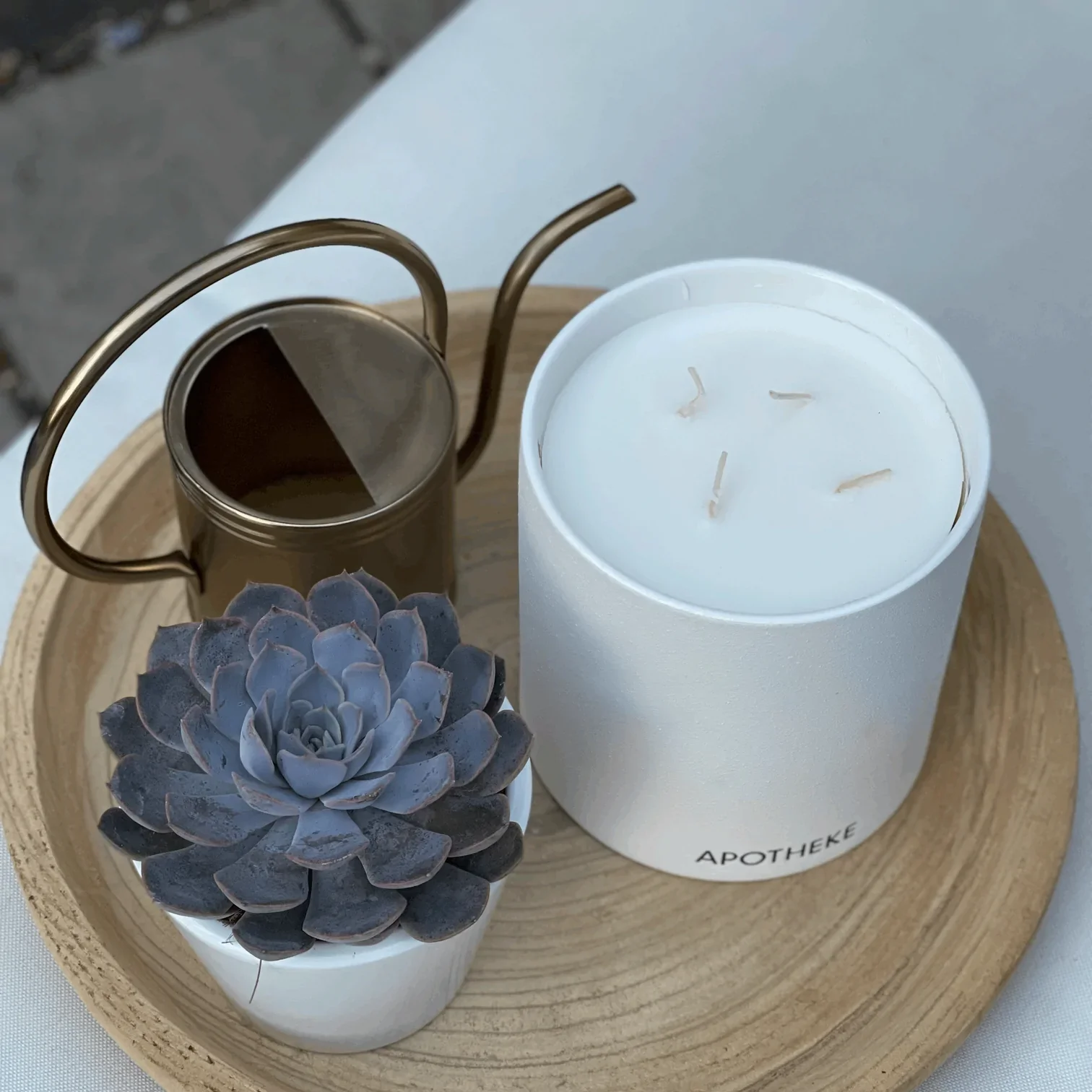 Apotheke Concrete 4-Wick Candle, White Vetiver - Image 9