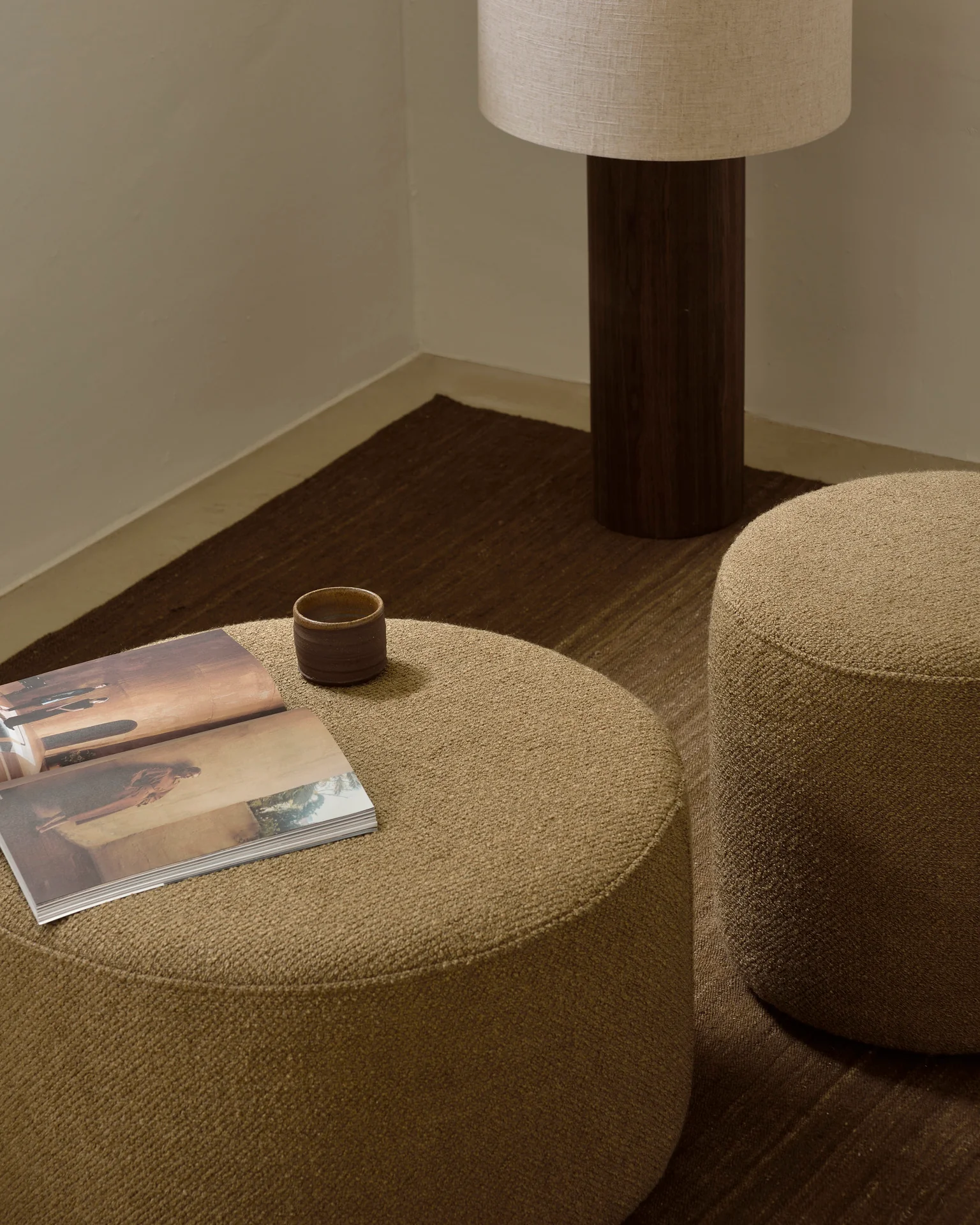 Barrow Pouf, Ginger, 15.5" - Image 2