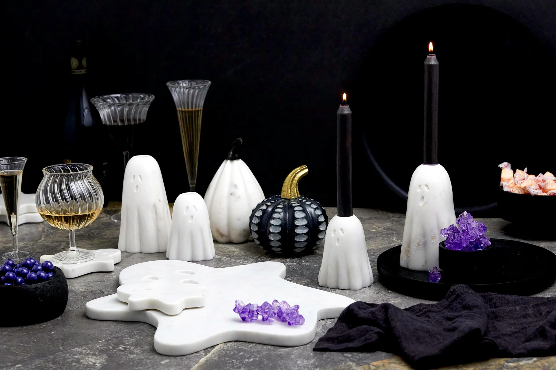 Black Soapstone Pumpkin - Image 2