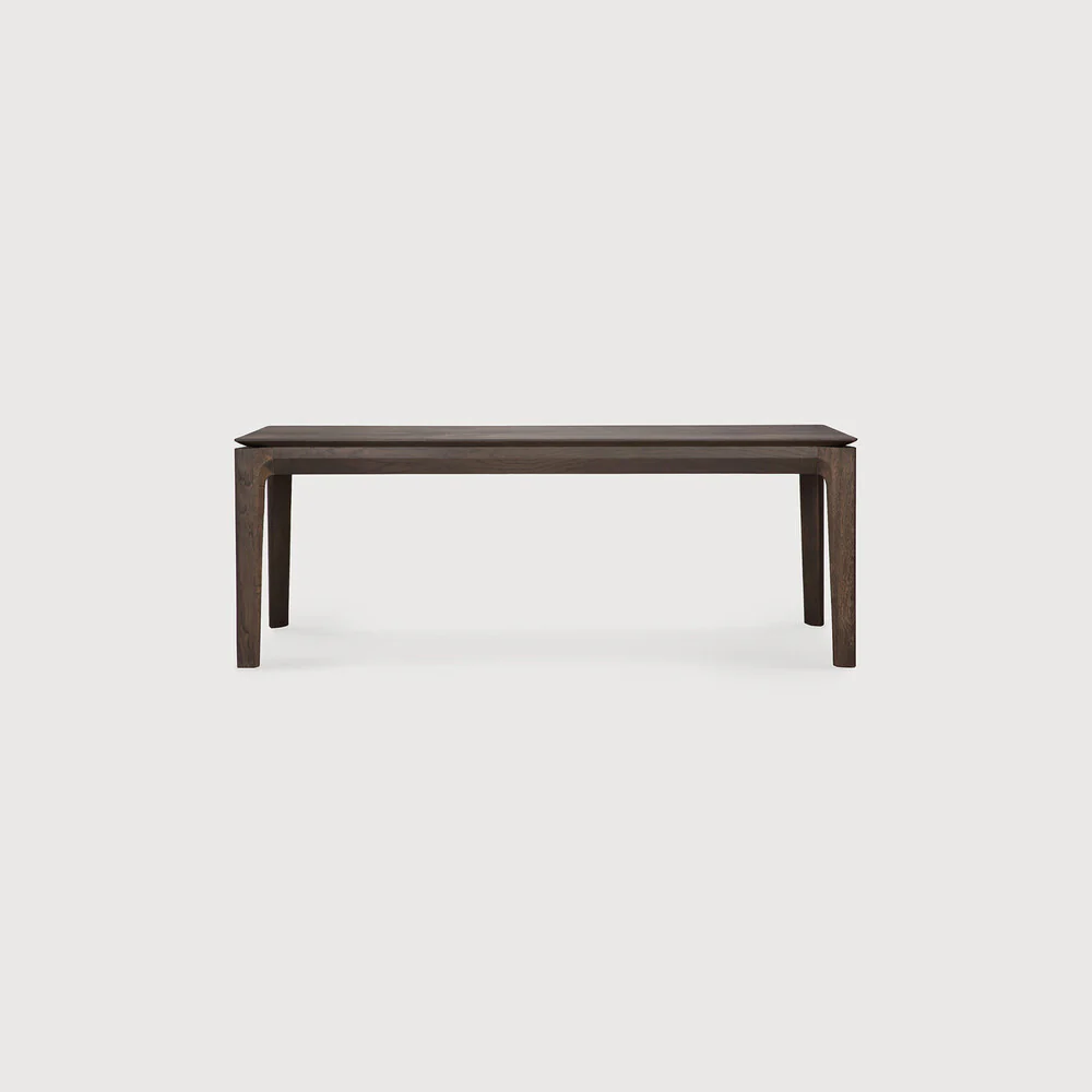 Bok Solid Brown Oak Bench, 58" - Image 3