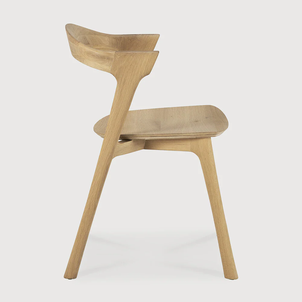 Bok Solid Oak Dining Chair, Varnished - Image 3