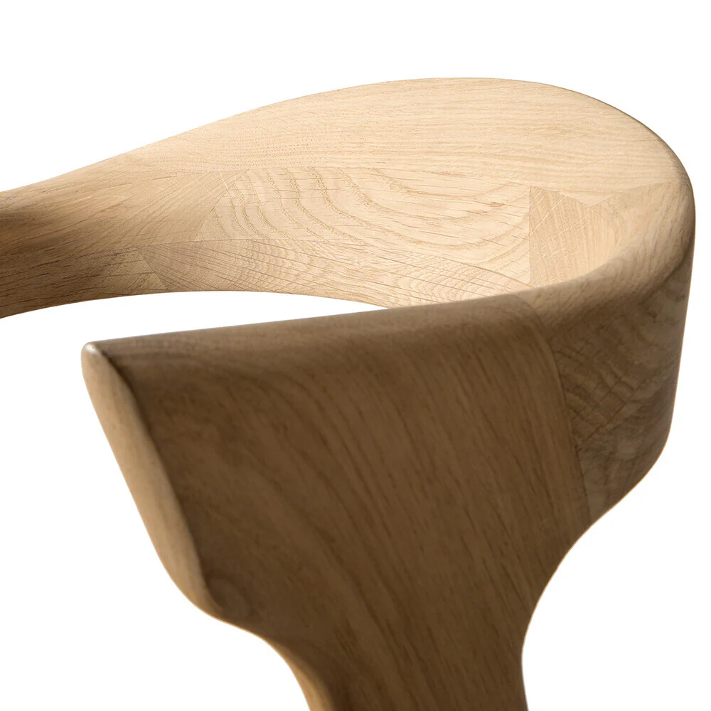 Bok Solid Oak Dining Chair, Varnished - Image 7