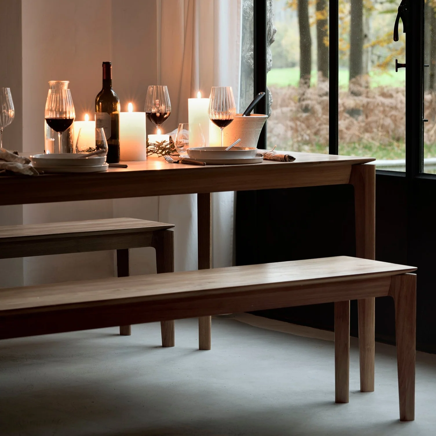 Bok Solid Teak Dining Table, 87" - Image 4