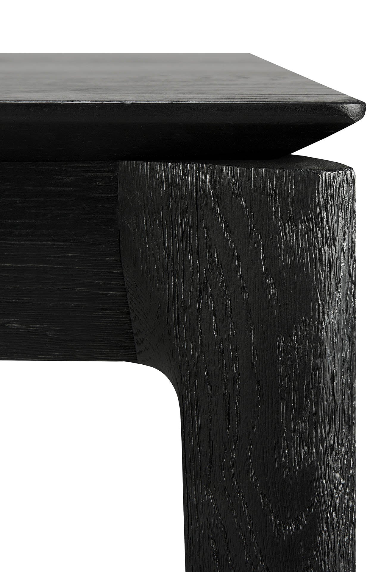 Bok Solid Black Oak Dining Table, 55" - Image 4