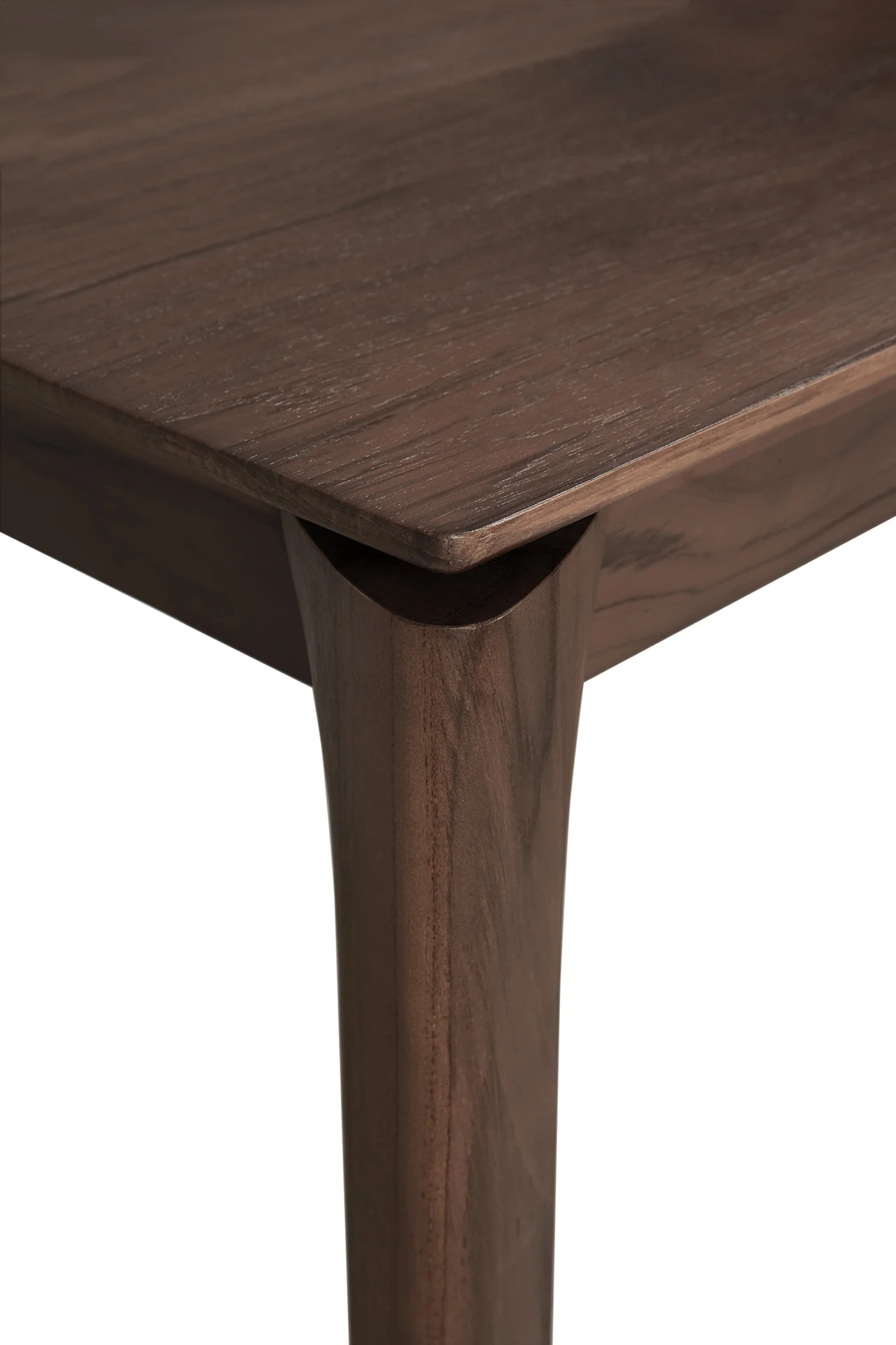 Bok dining table - varnished teak - brown - rectangular - Image 9
