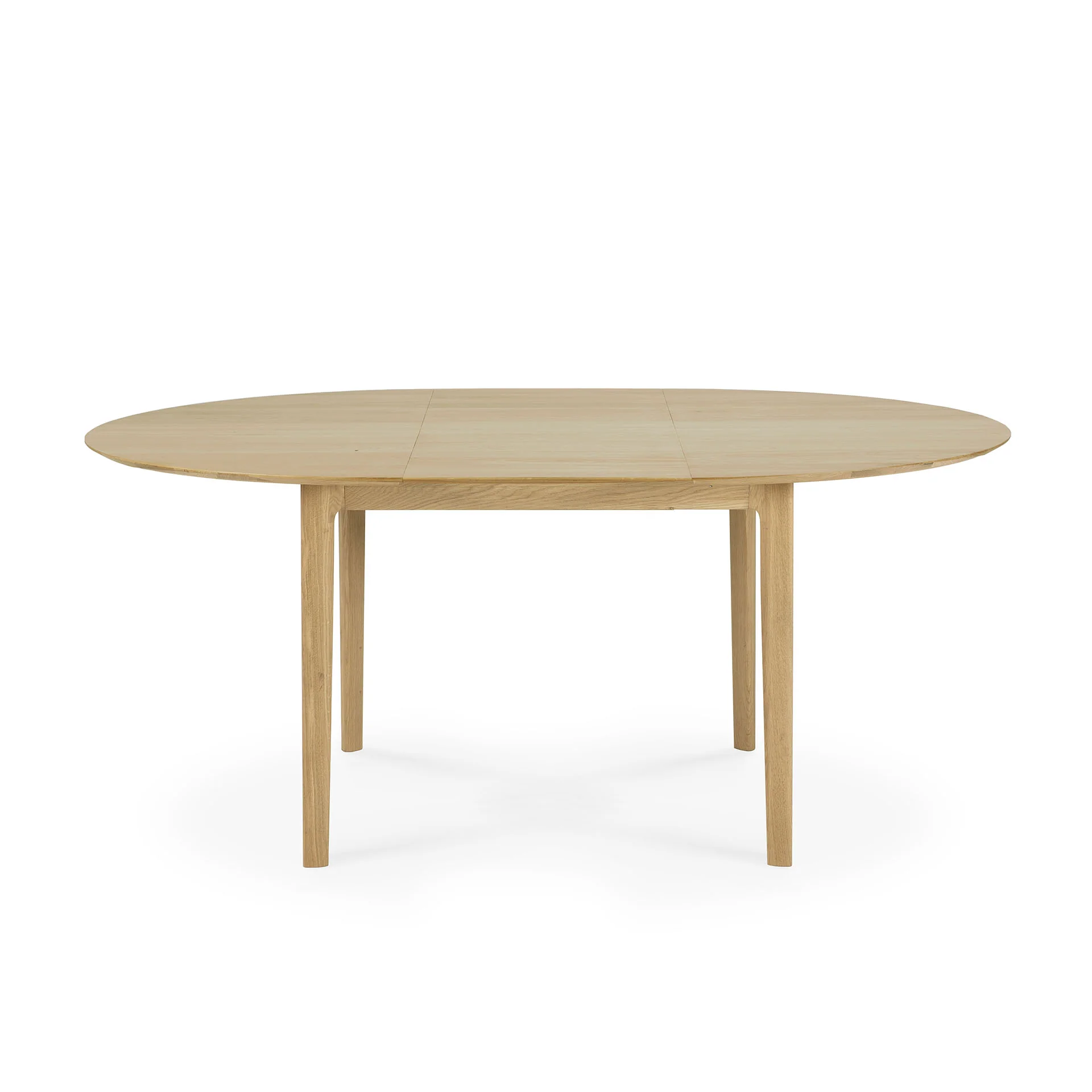 Bok Solid Oak Extendable Dining Table, Round 51"/ 71" - Image 7