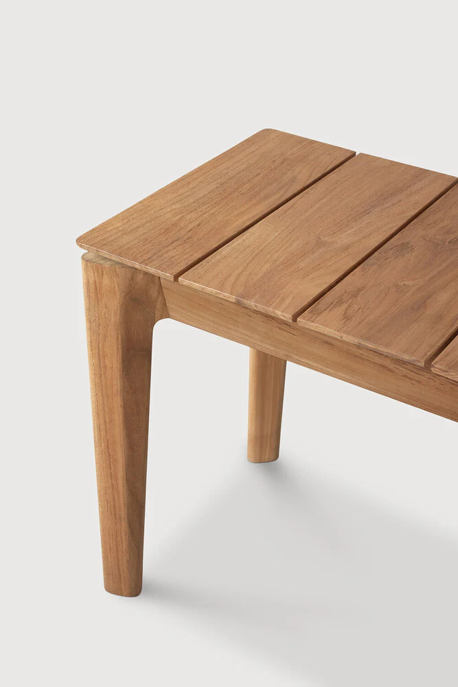 Bok outdoor bench frame - teak - 3+ seater - Image 4