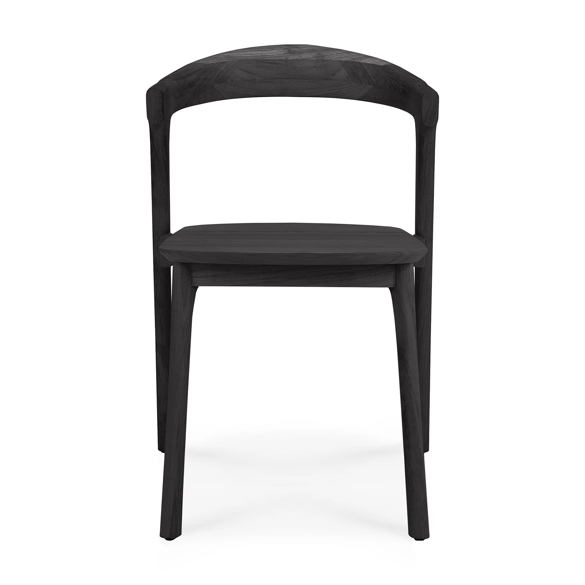 Bok Solid Black Teak Outdoor Dining Chair - Image 5