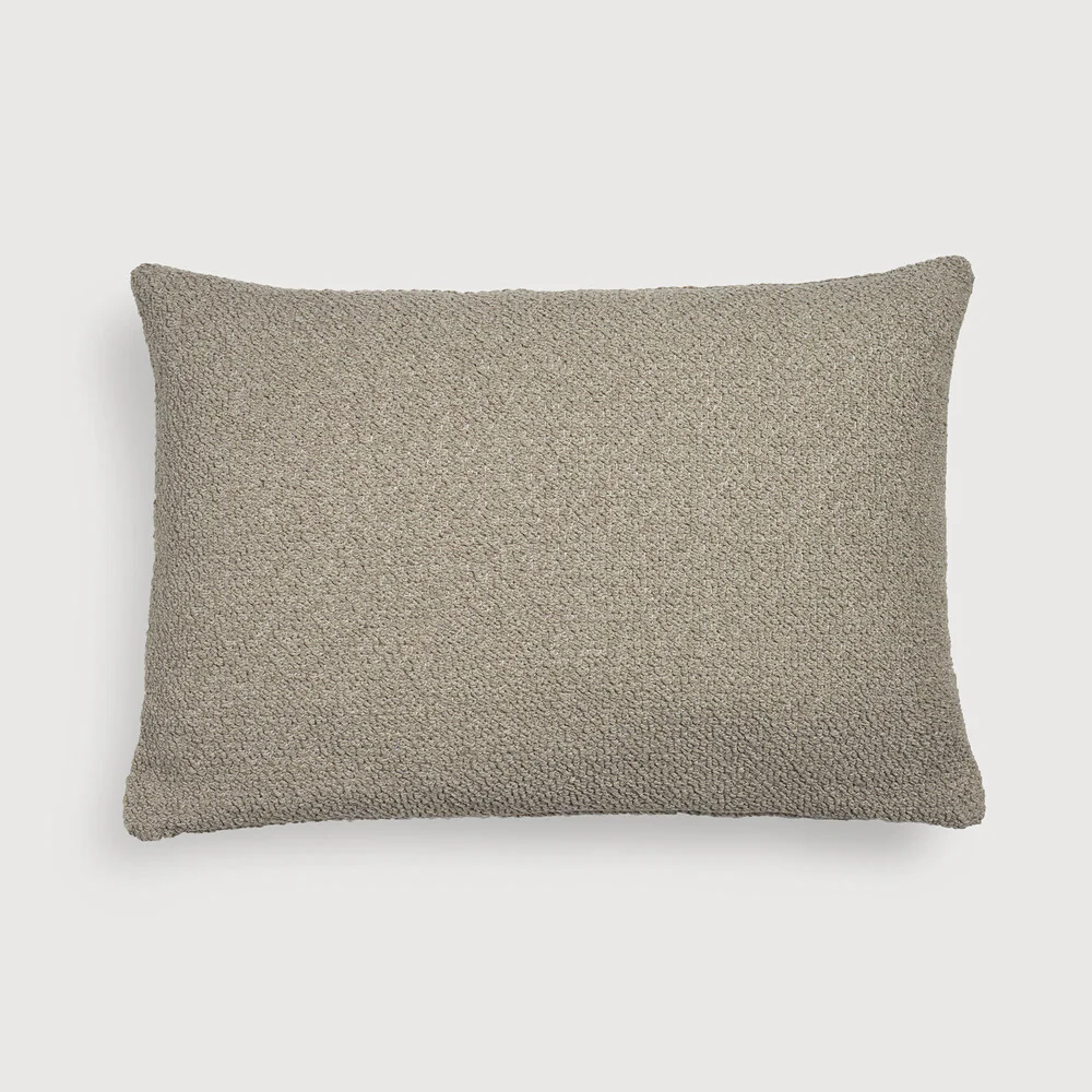 Boucle Outdoor Lumbar Pillow, Set of 2, Oat - Image 2