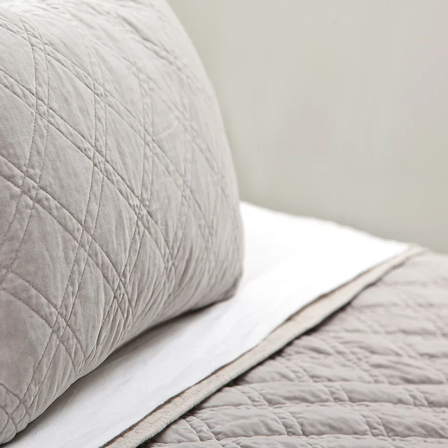 Brussels King Coverlet, Taupe - Image 3