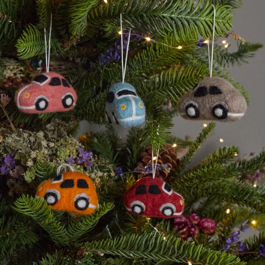 Car Felt Ornaments Set of 5 - Image 4