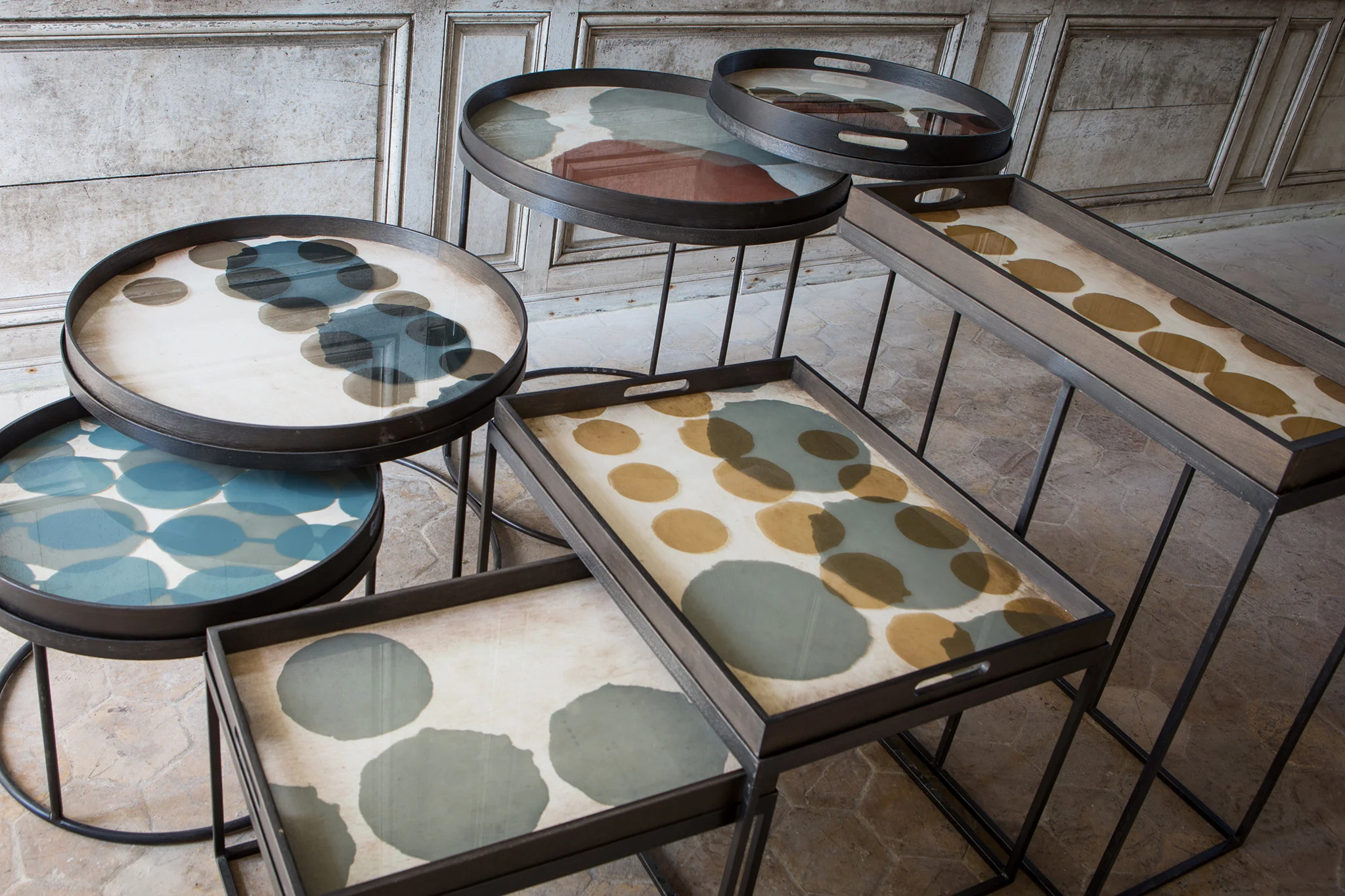 Round Connected Dots Glass Tray, Small - Image 5