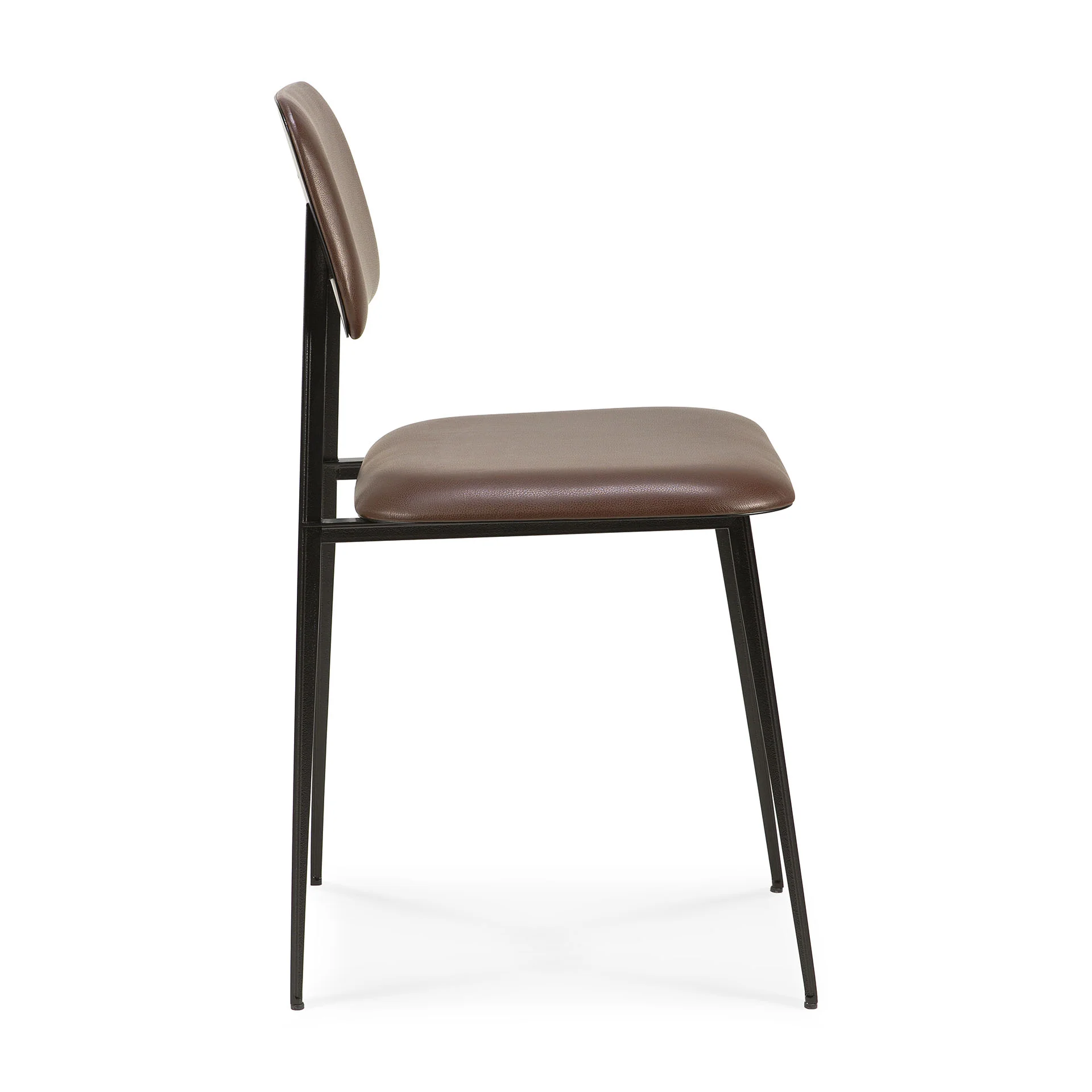 DC Leather Dining Chair, Chocolate - Image 4