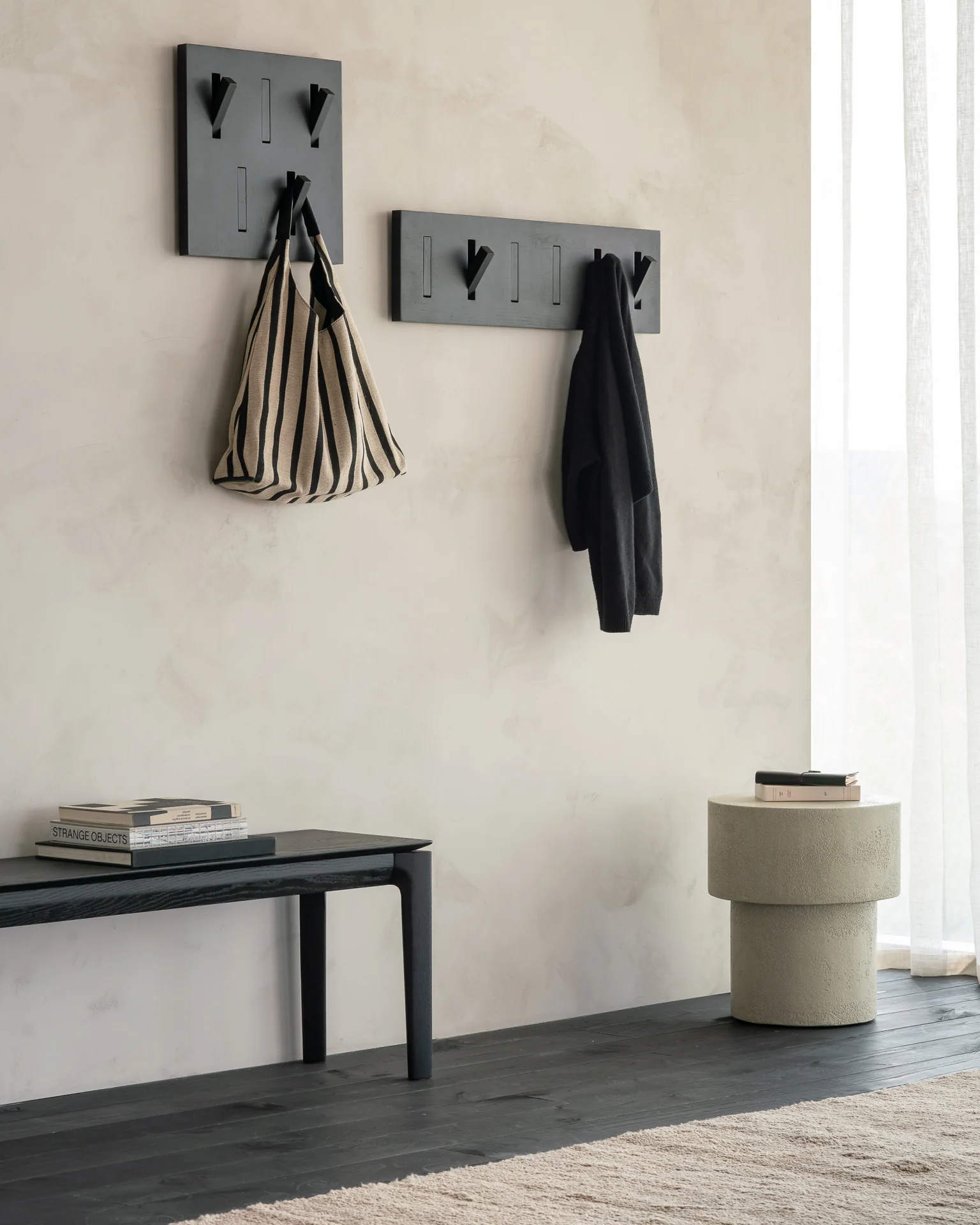 Elements side table - Microcement - Off White - mushroom shape - Image 16