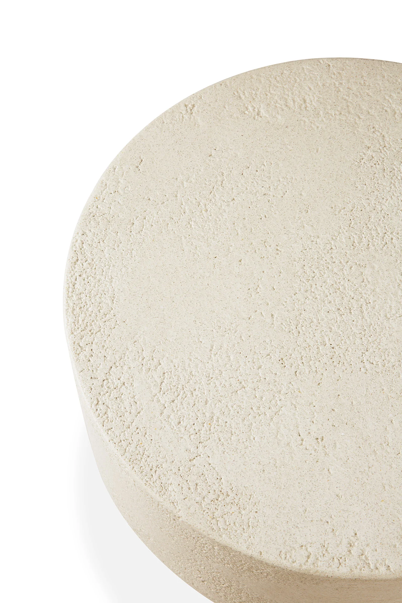 Elements side table - Microcement - Off White - mushroom shape - Image 5