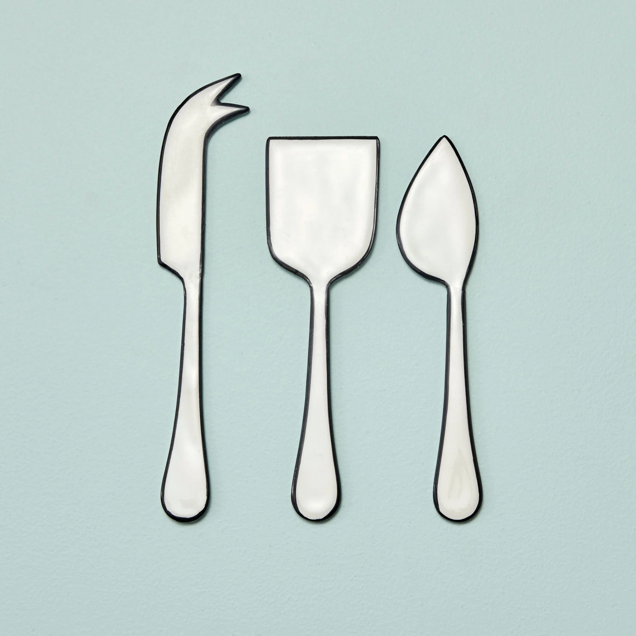 Harlow Cheese Set, White