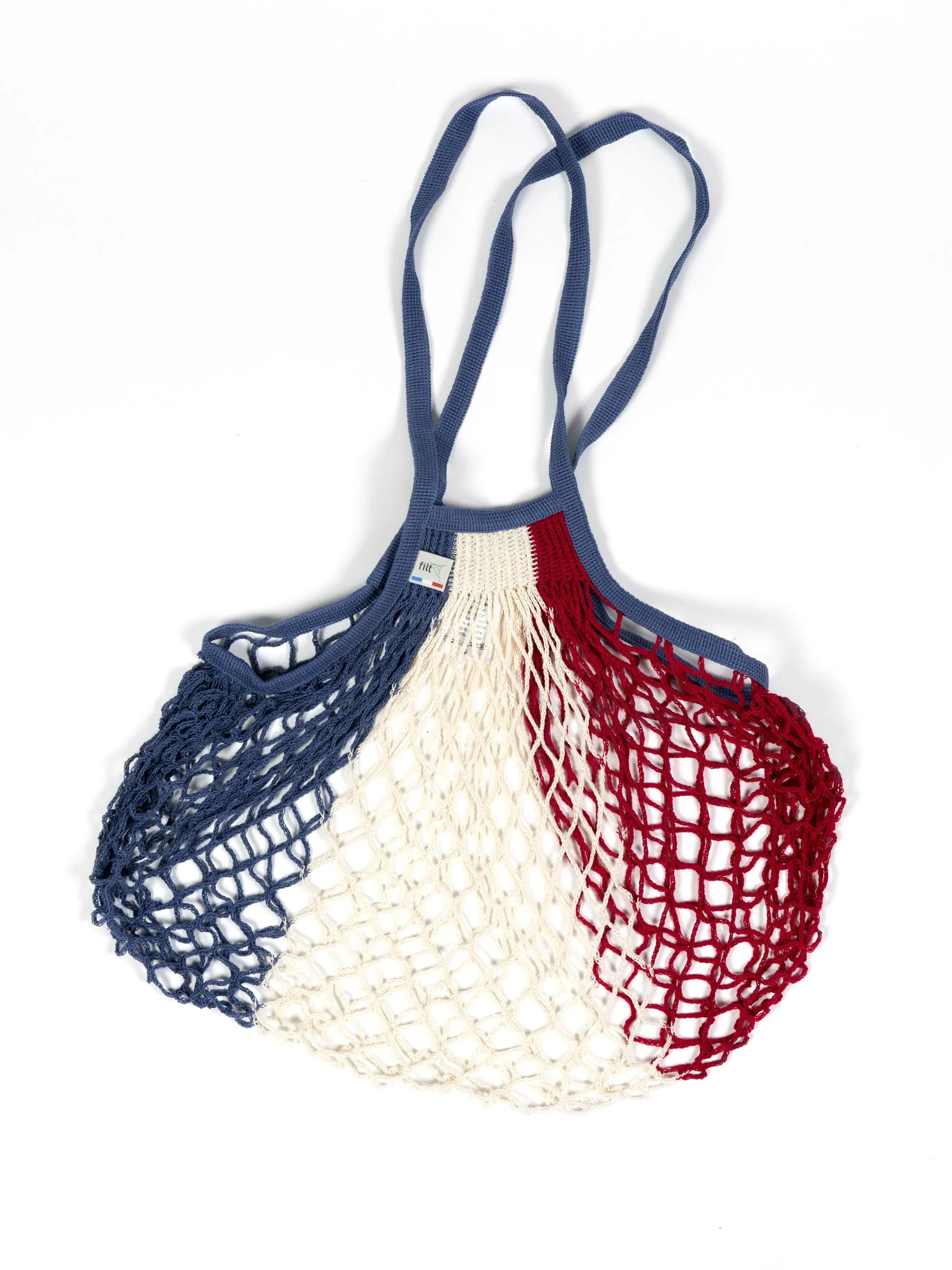 Filt Red, White, Blue Cotton Shopper Medium - 220 BLEU.BLANC.ROUGE - Image 2