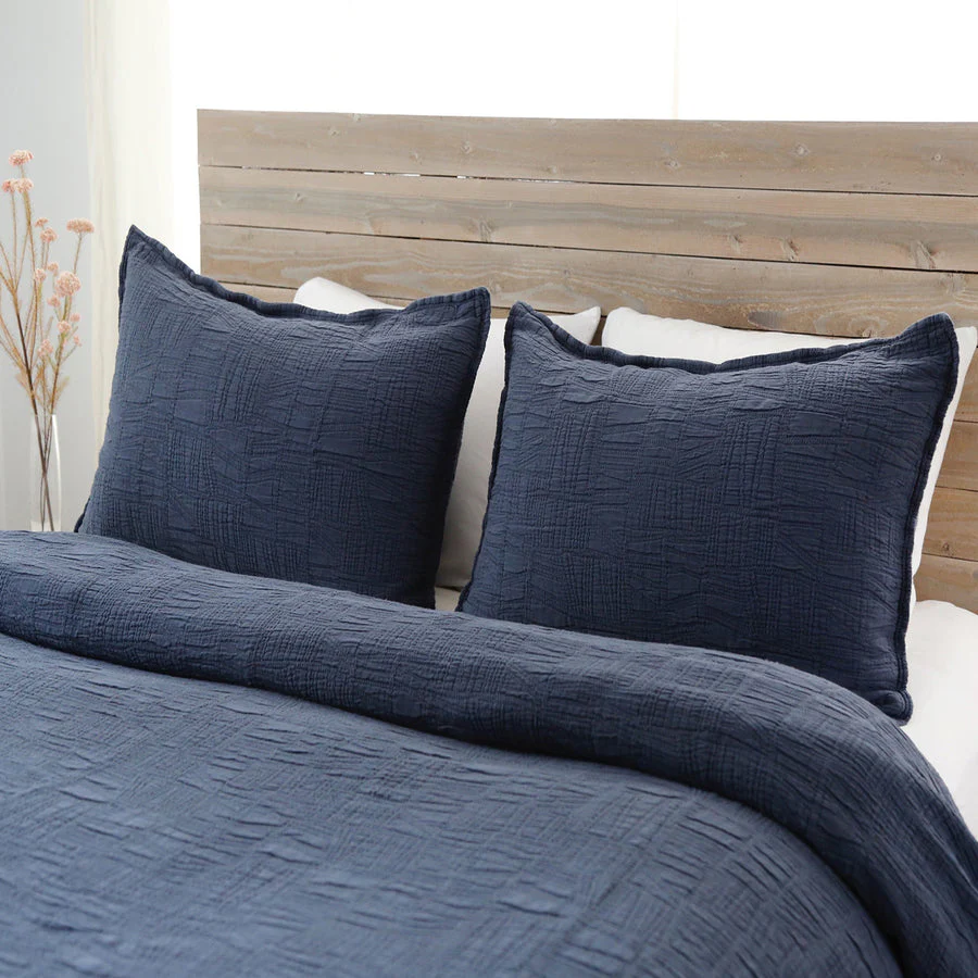 Harbour Standard Sham, Navy - Image 3