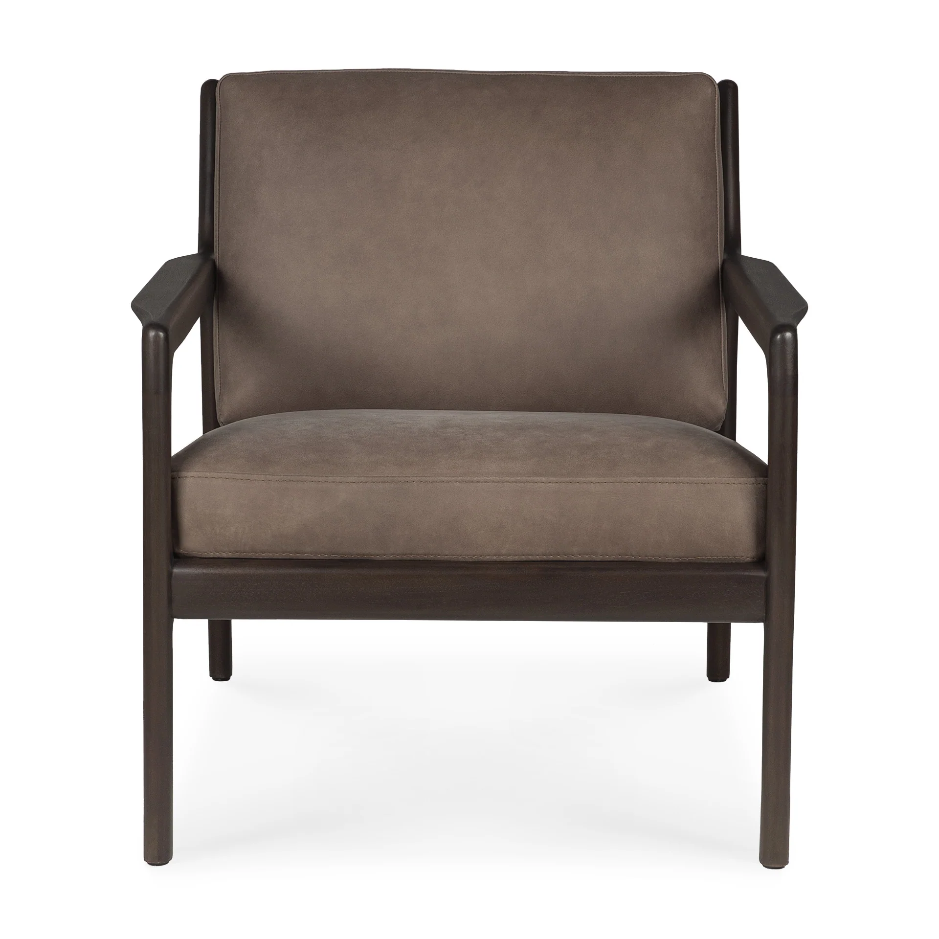 Jack Lounge Chair, Varnished Mahogany, Dark Brown, Terra Nubuck Leather - Image 8