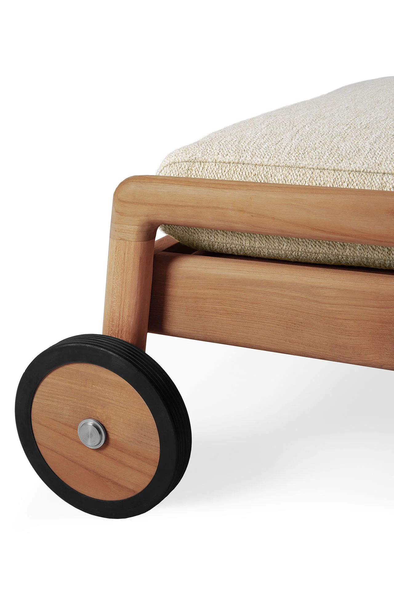 Jack Outdoor Adjustable Lounger Cushion, Natural Fabric - Image 5
