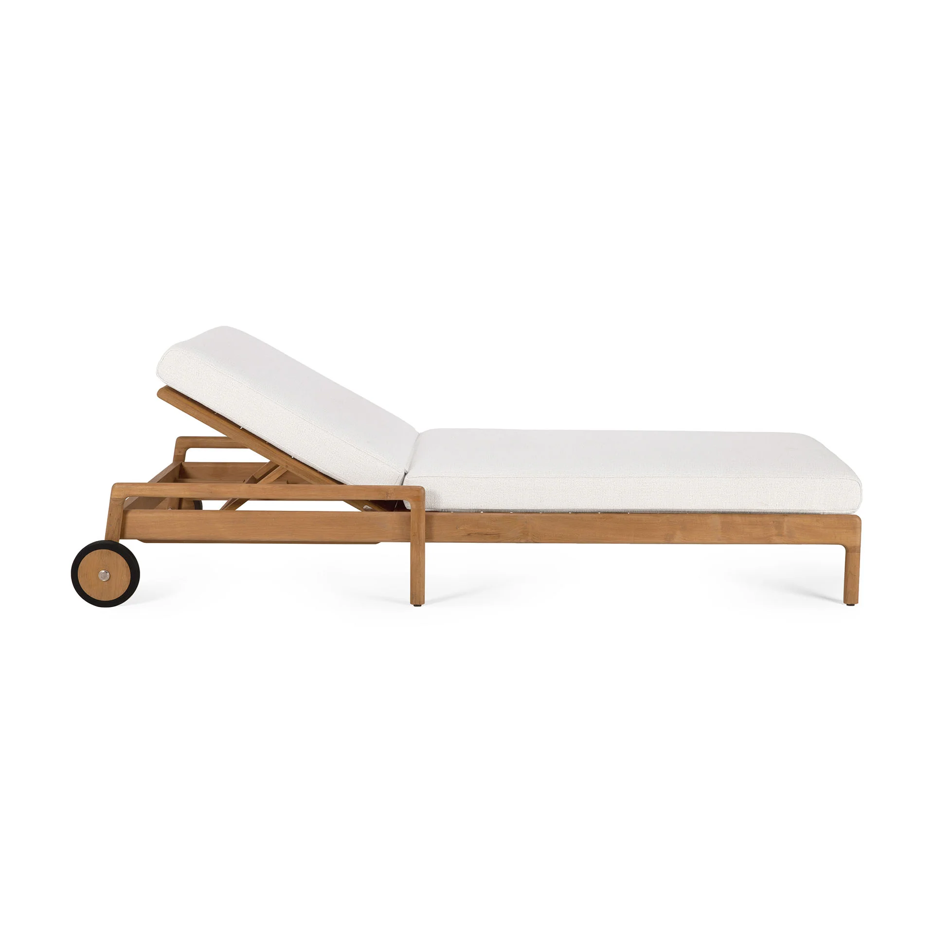 Jack Outdoor Adjustable Lounger Cushion, Off White Fabric - Image 25