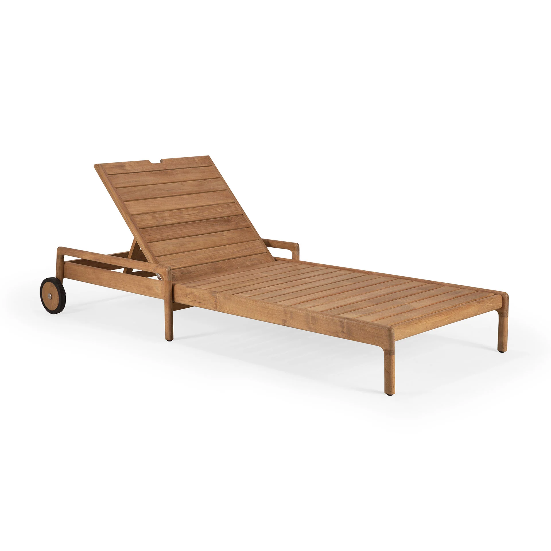 Jack Solid Teak Outdoor Adjustable Lounger Frame - Image 12