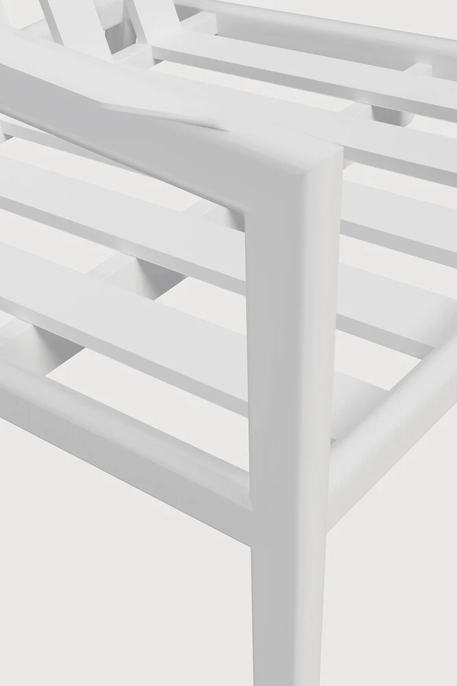 Jack outdoor lounge chair frame - aluminium - white - Image 4