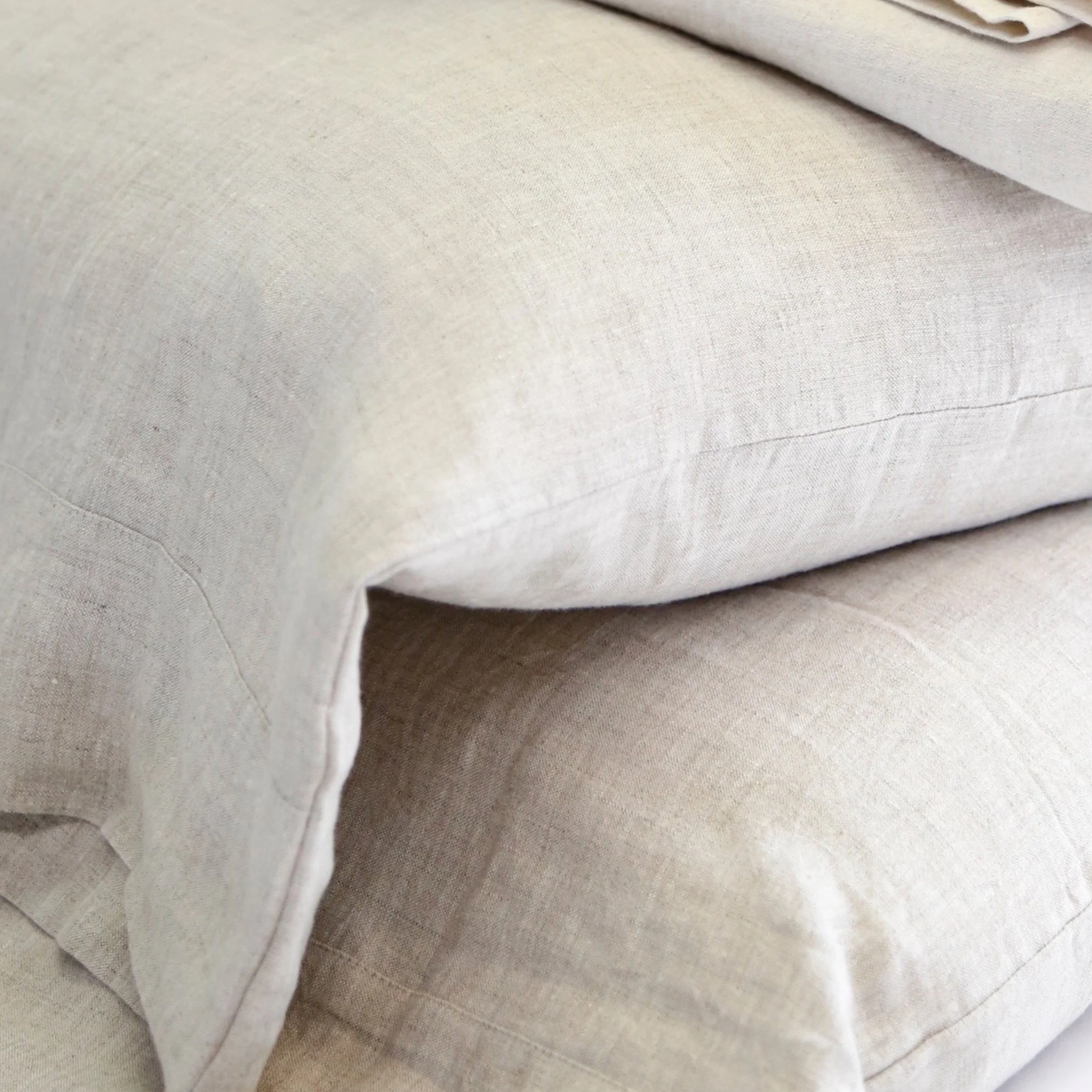 Belgian Linen King Sheet Set, Flax - Image 3