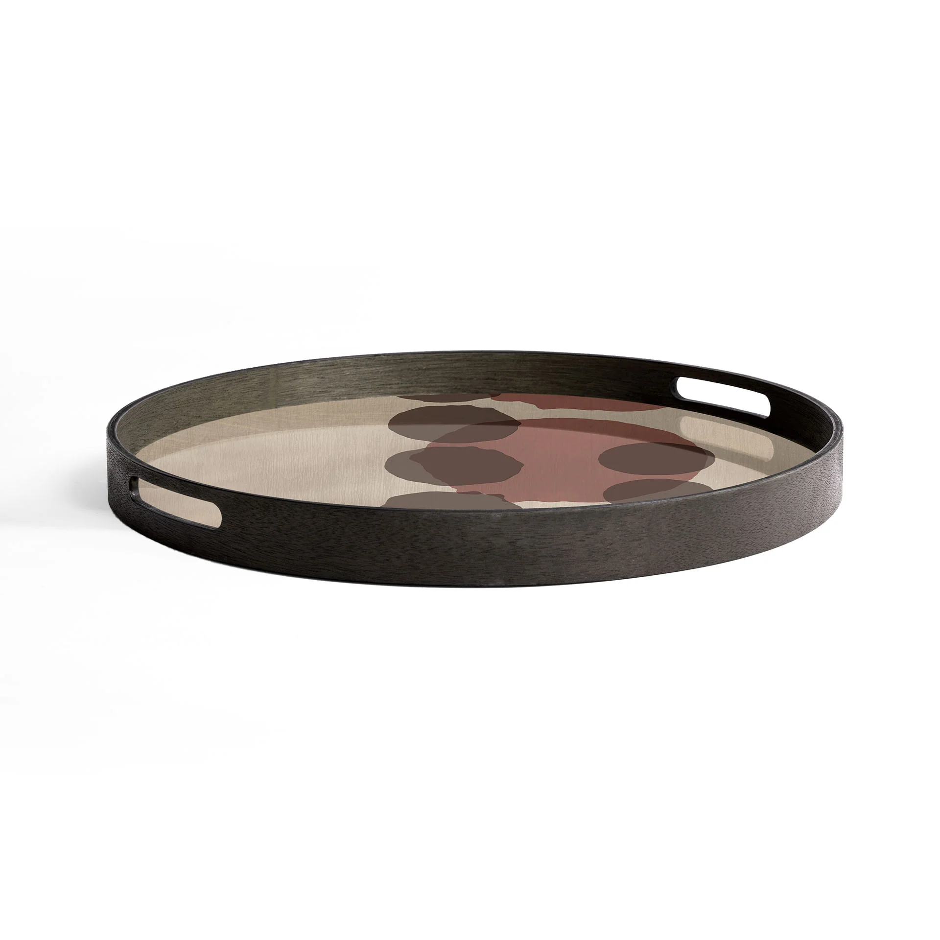 Round Pinot Layered Dots Glass Tray, Small - Image 3