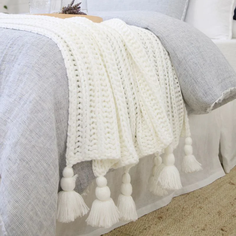 Logan King Duvet, Navy - Image 4