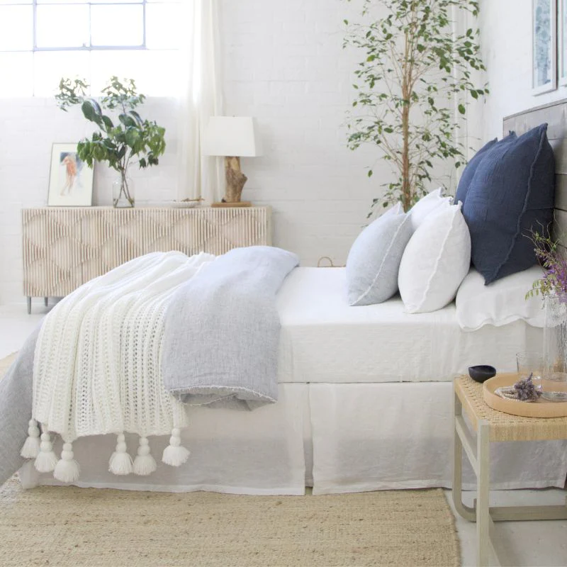 Logan King Duvet, Navy - Image 5