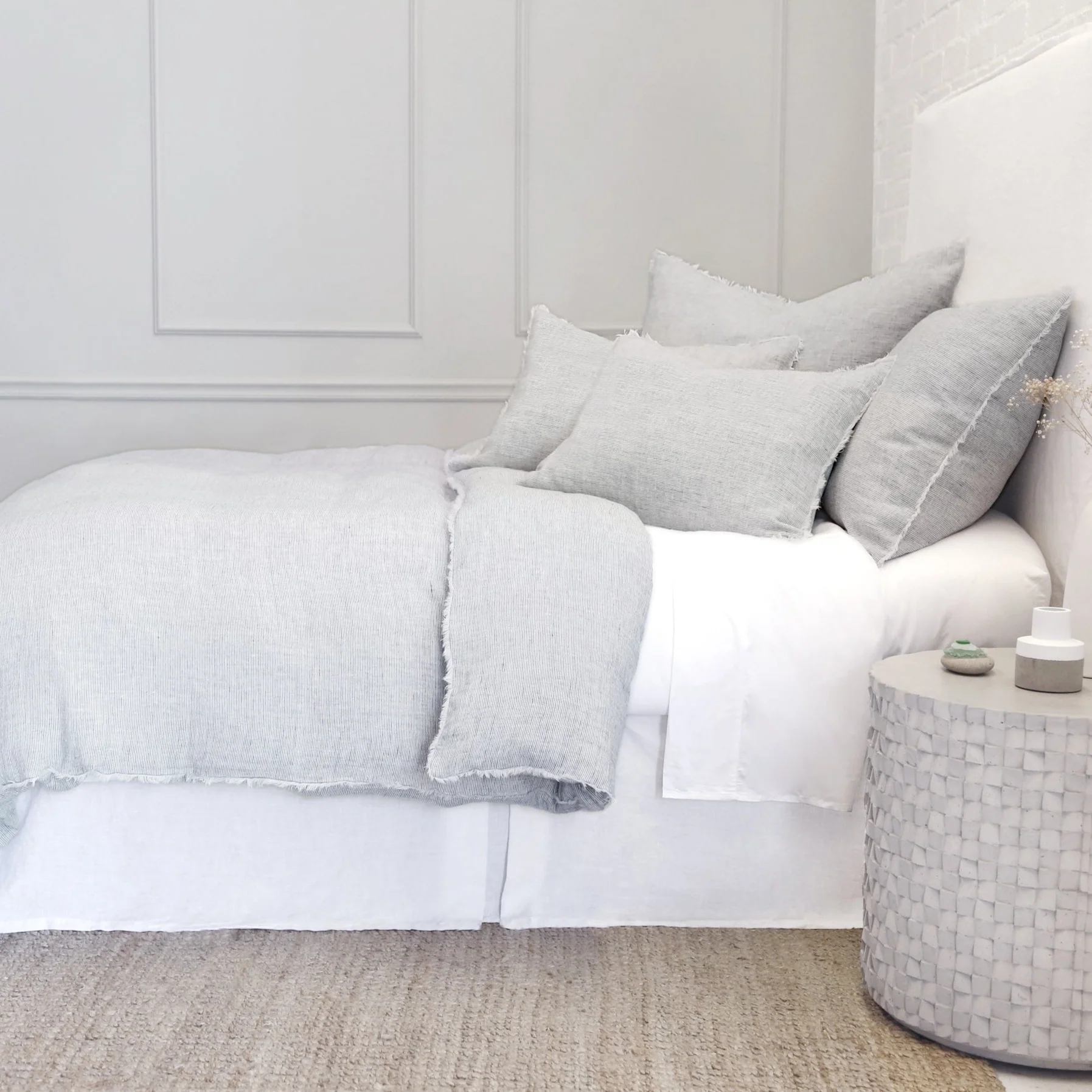 Logan King Duvet, Navy - Image 8