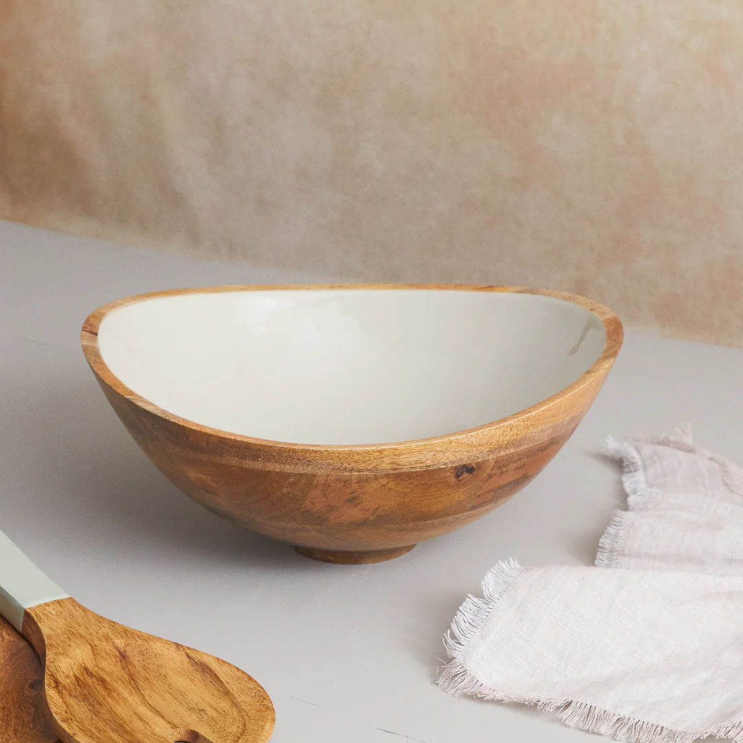 Madras Large Bowl, Taupe - Image 3
