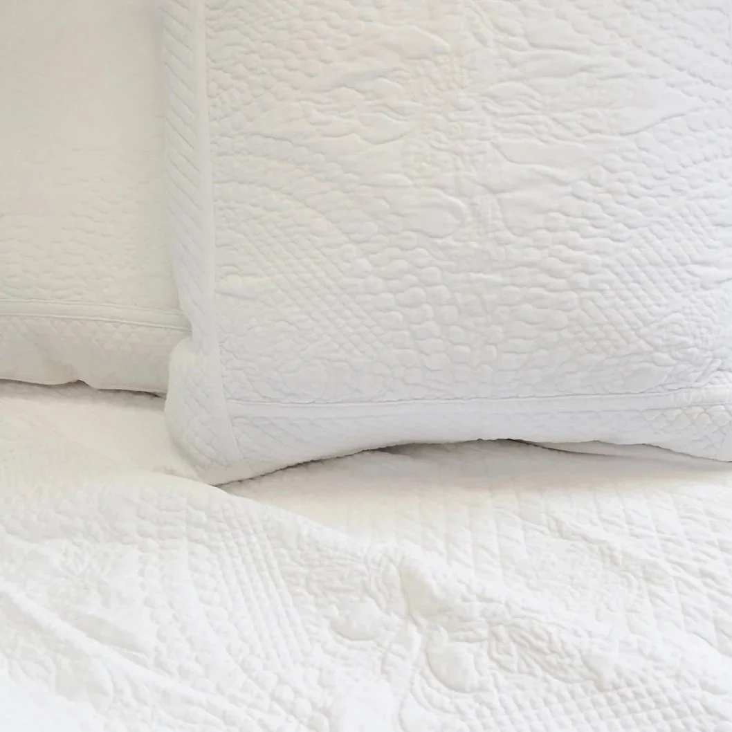Marseille Large Euro Sham, White - Image 2