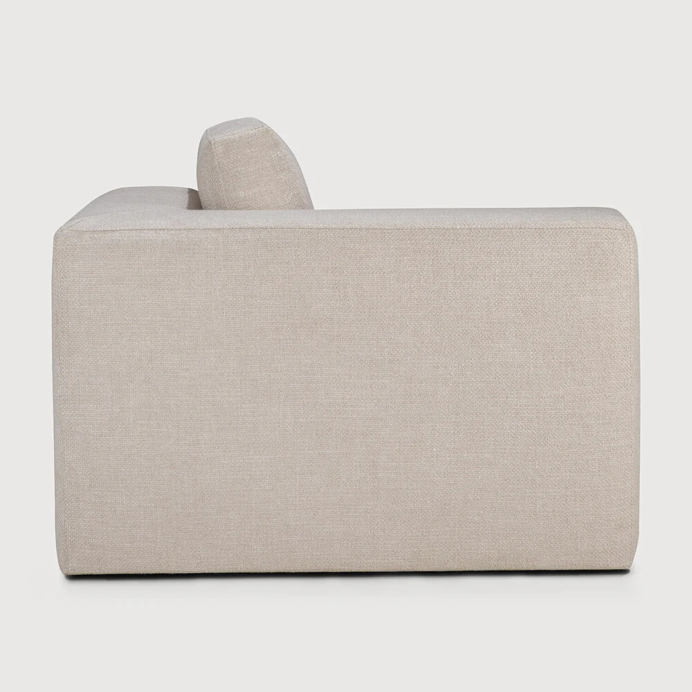 Mellow sofa - Ivory fabric - end seater left and right - removable cover - Image 7