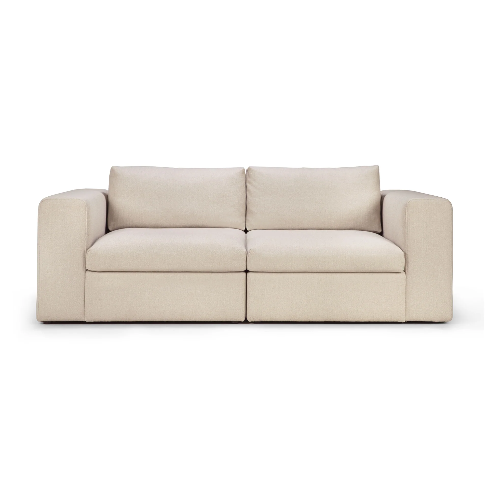 Mellow End Seater With Left Arm Eco Fabric Sofa, Off White - Image 16