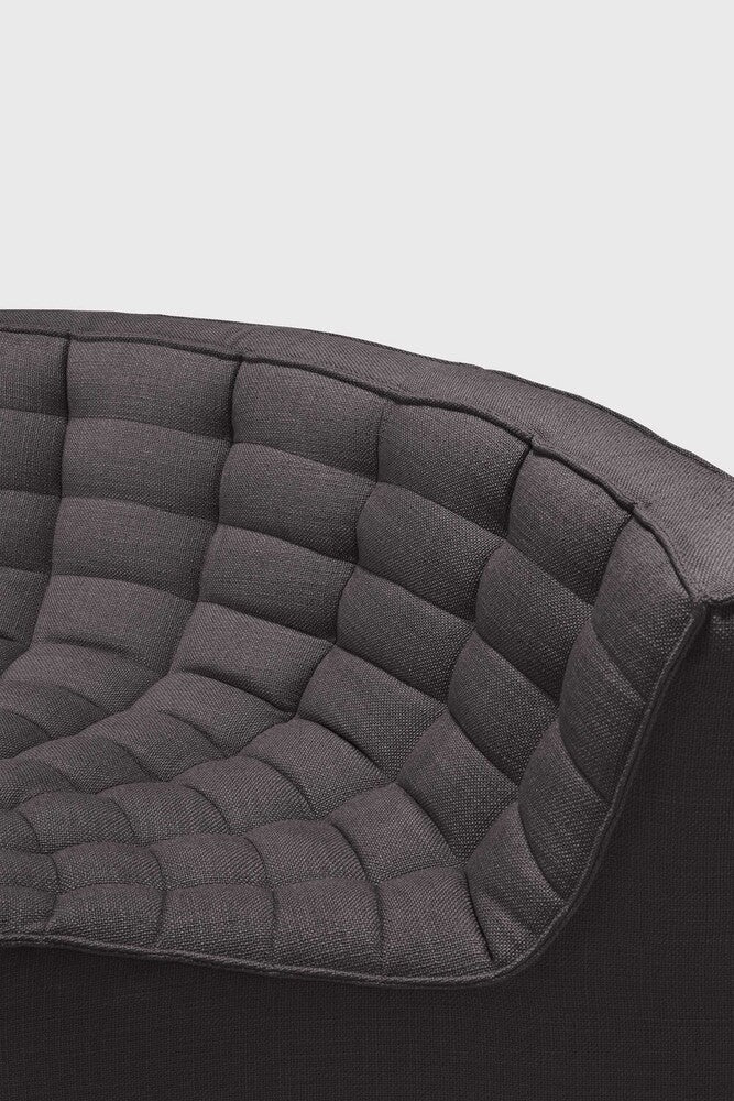 N701 Round Corner Sofa, Dark Grey - Image 5