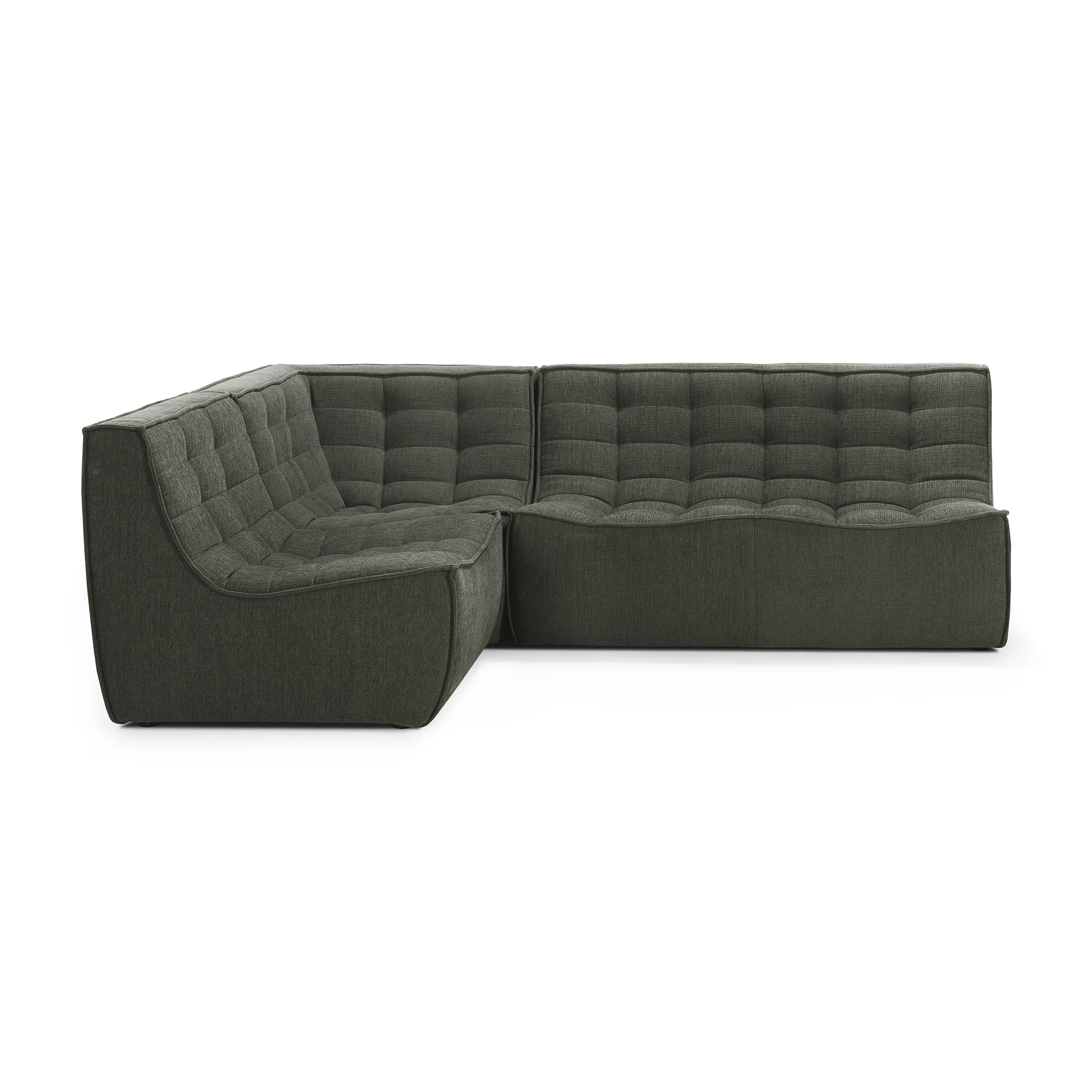 N701 Single Seater Eco Fabric Sofa, Moss - Image 10