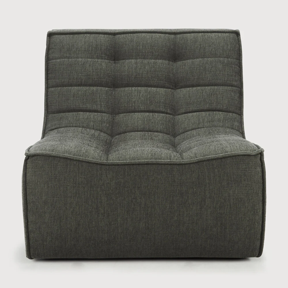 N701 Single Seater Eco Fabric Sofa, Moss - Image 2