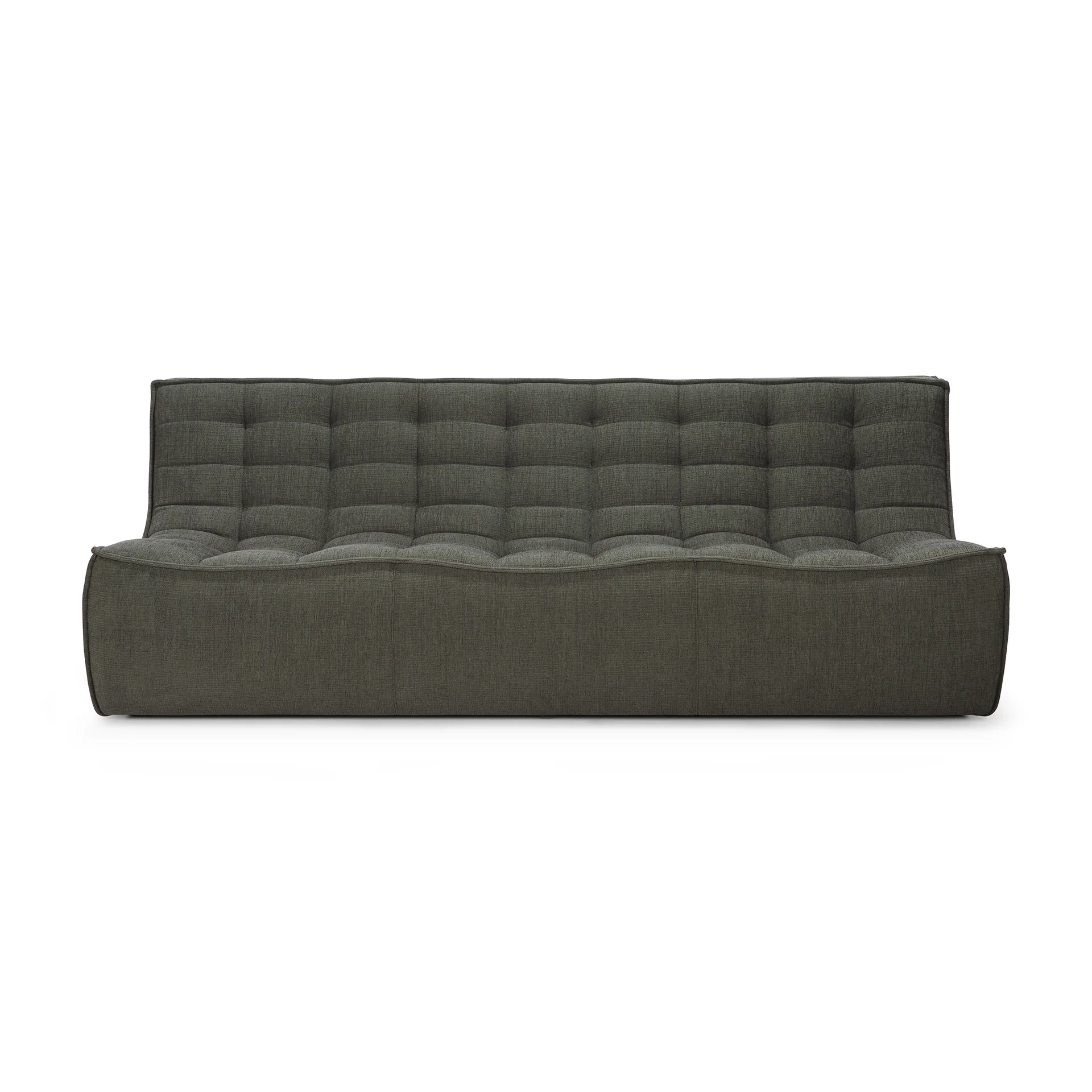 N701 3 Seater Eco Fabric Sofa, Moss - Image 4