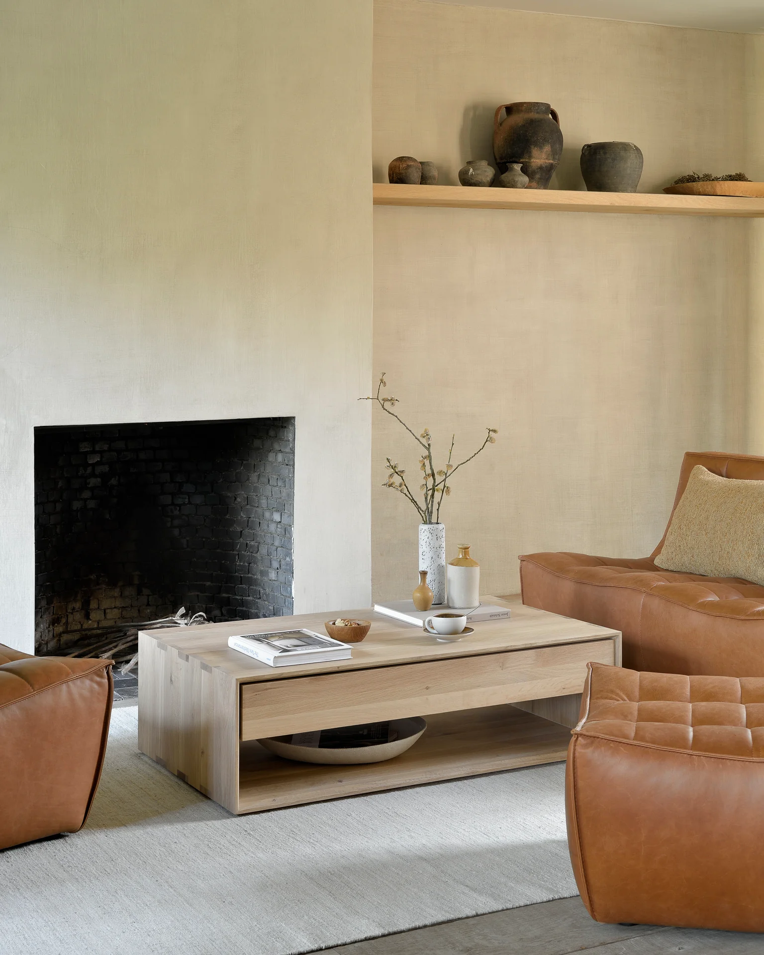 N701 Single Seater Sofa, Old Saddle Leather - Image 4