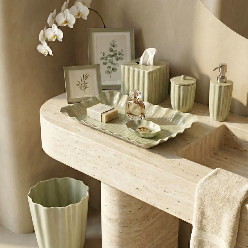 Nera Large Tray, Light Green - Image 2