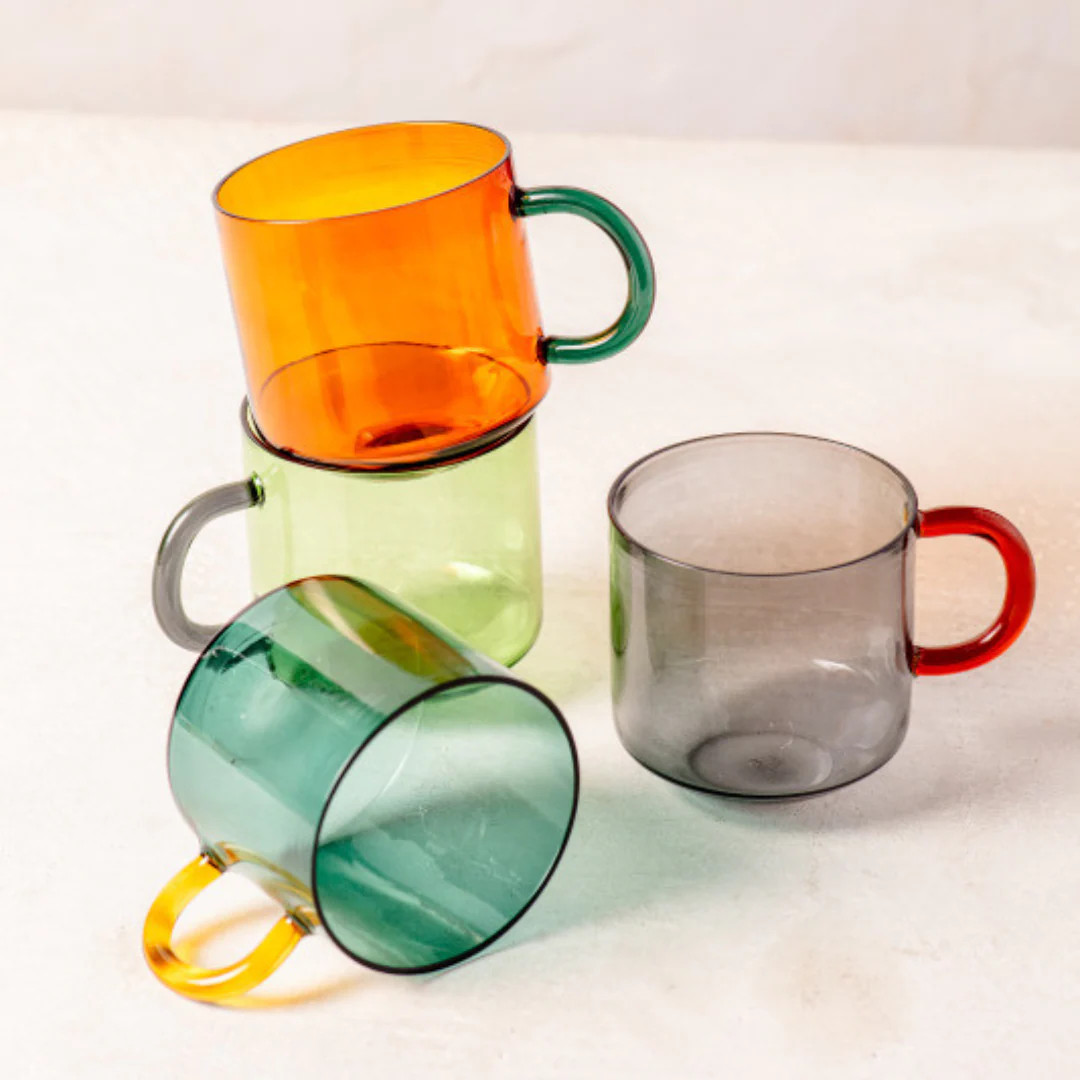 Niko Glass Mug, Black - Image 2