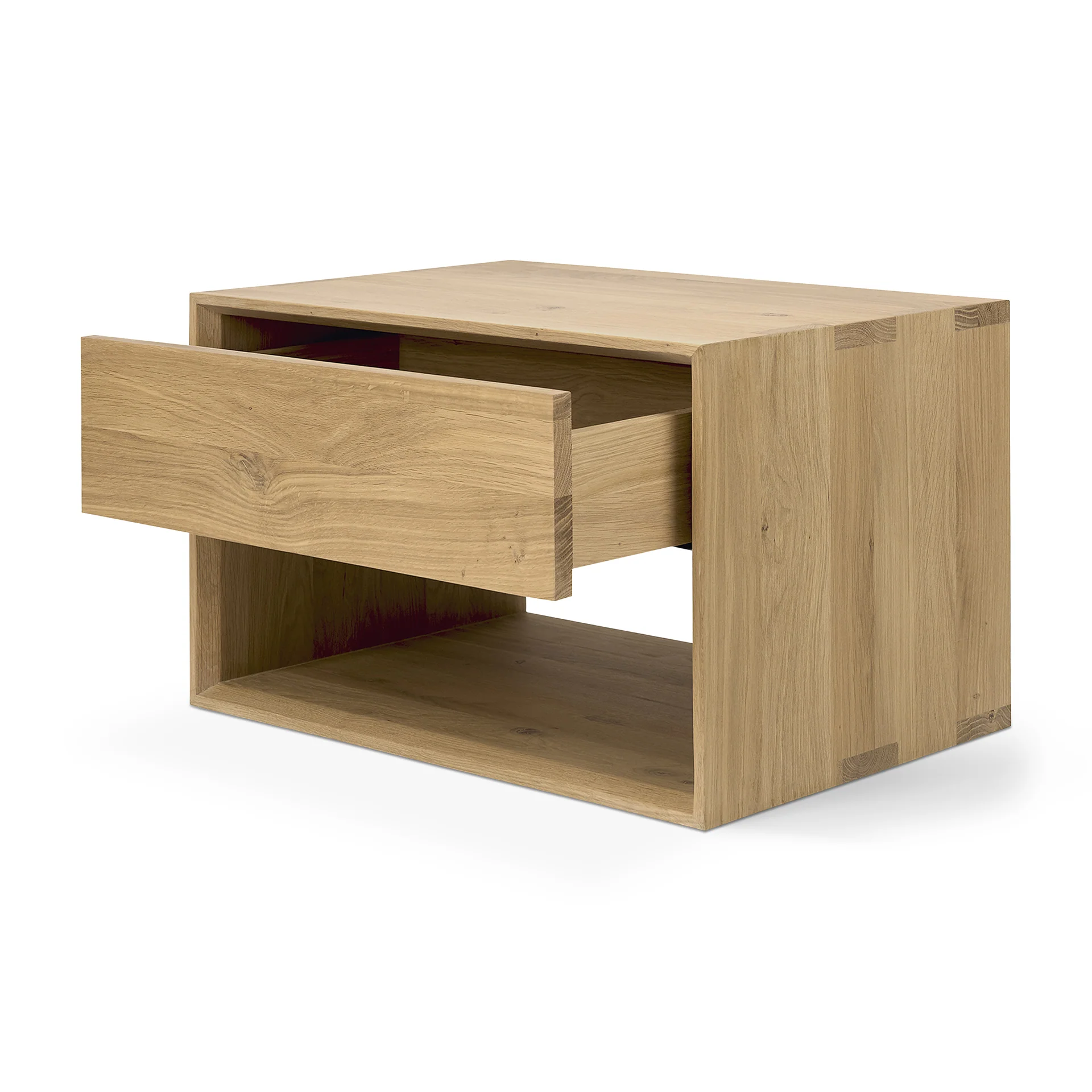 Nordic II Solid Oak Bedside Table - Image 5