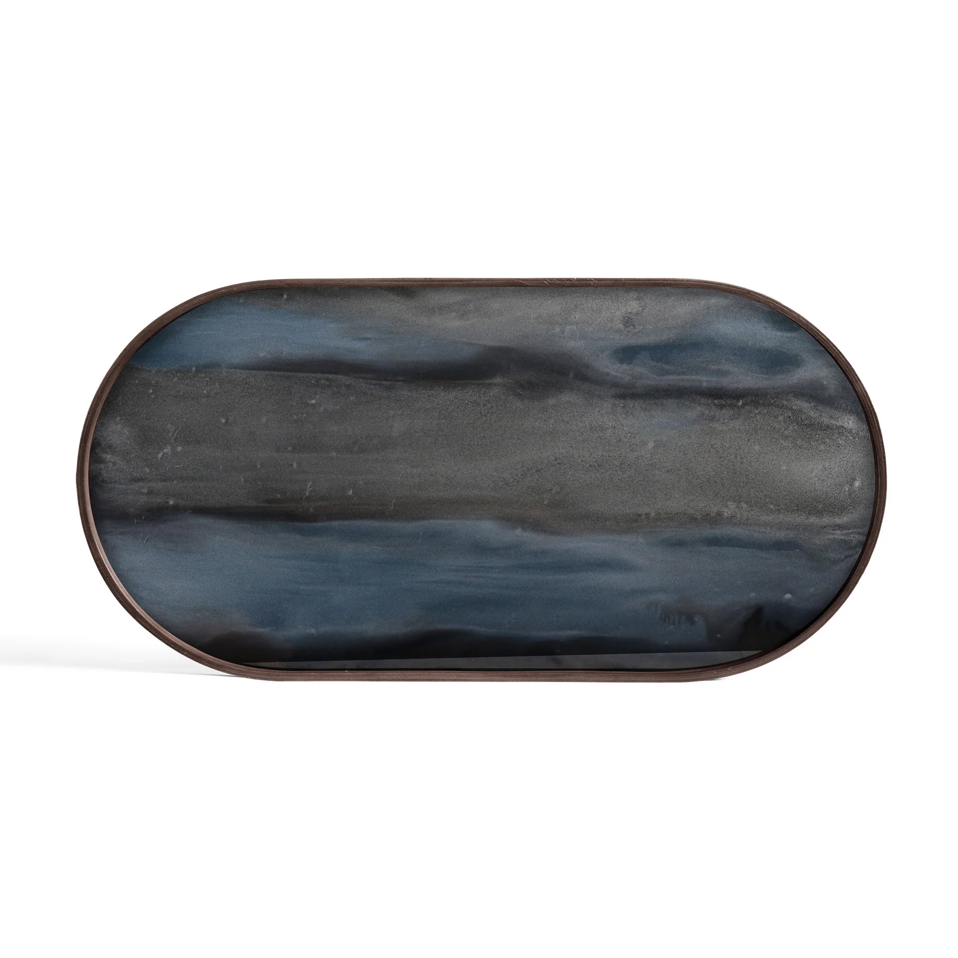 Oblong Graphite Glass Organic Tray - Image 2