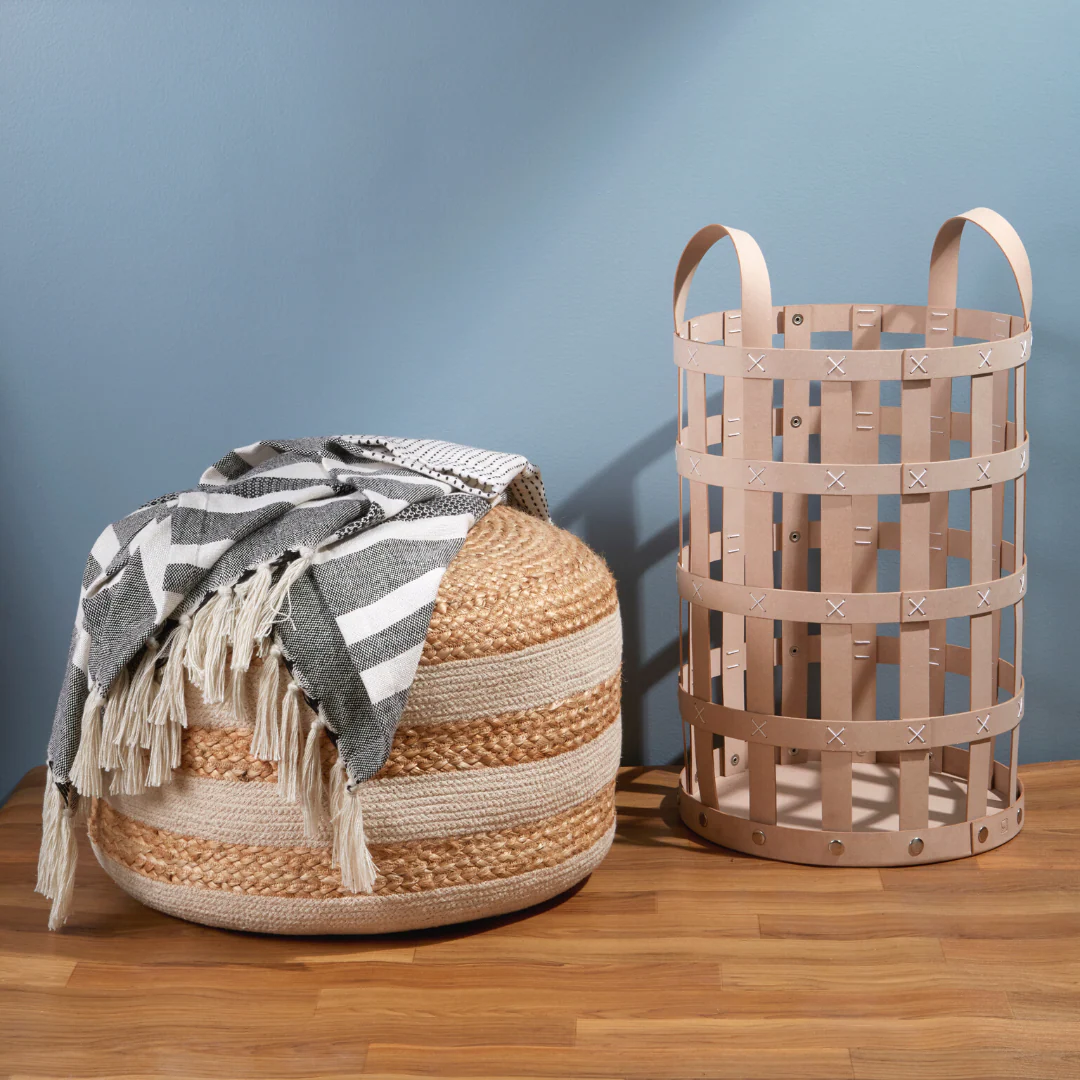 Pali Recycled Leather Everything Basket - Image 2