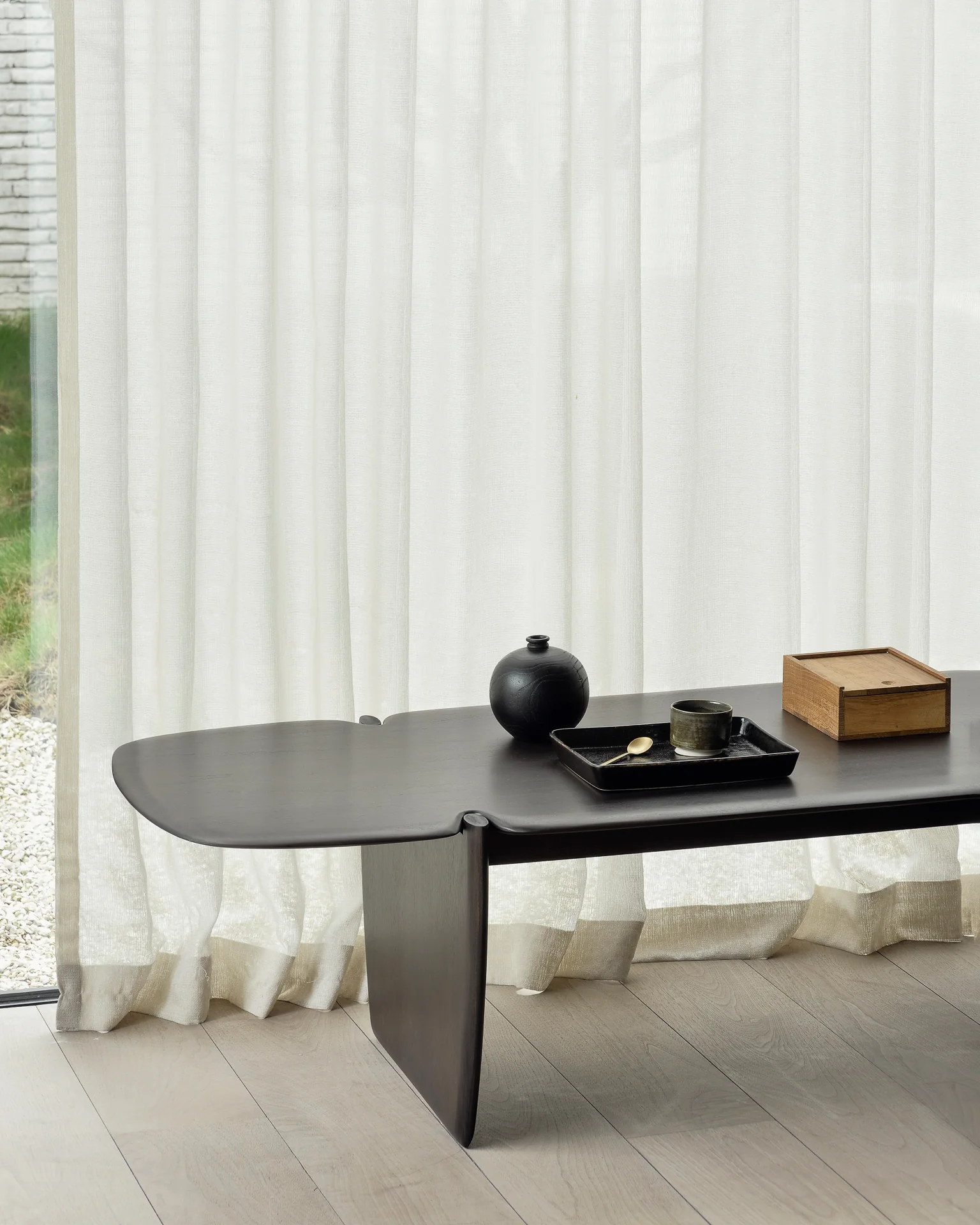 Pi Coffee Table, Dark Mahogany - Image 5
