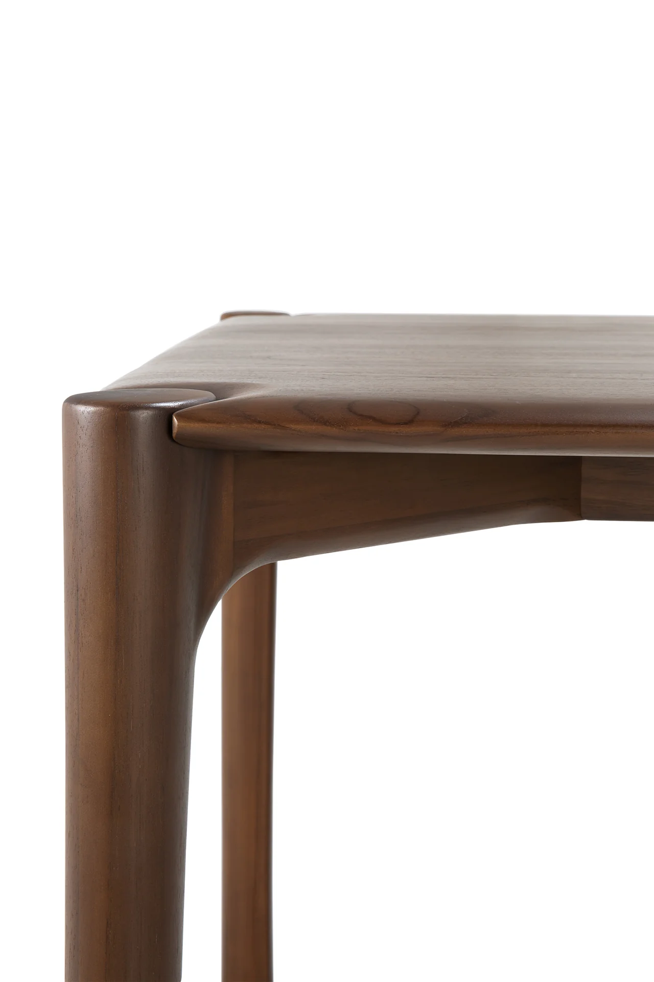PI dining table - varnished teak - brown - rectangular - Image 5
